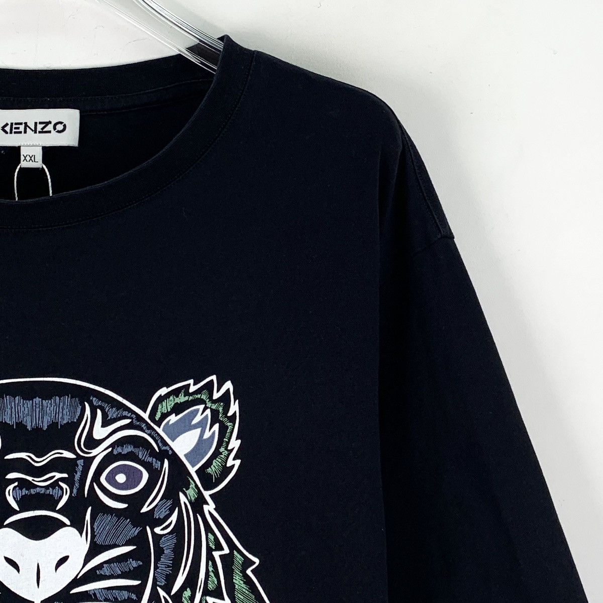 Kenzo Kenzo Tiger Head Embroidered Short Sleeve T-Shirt K26WX Size US XXL / EU 58 / 5 - 3 Thumbnail