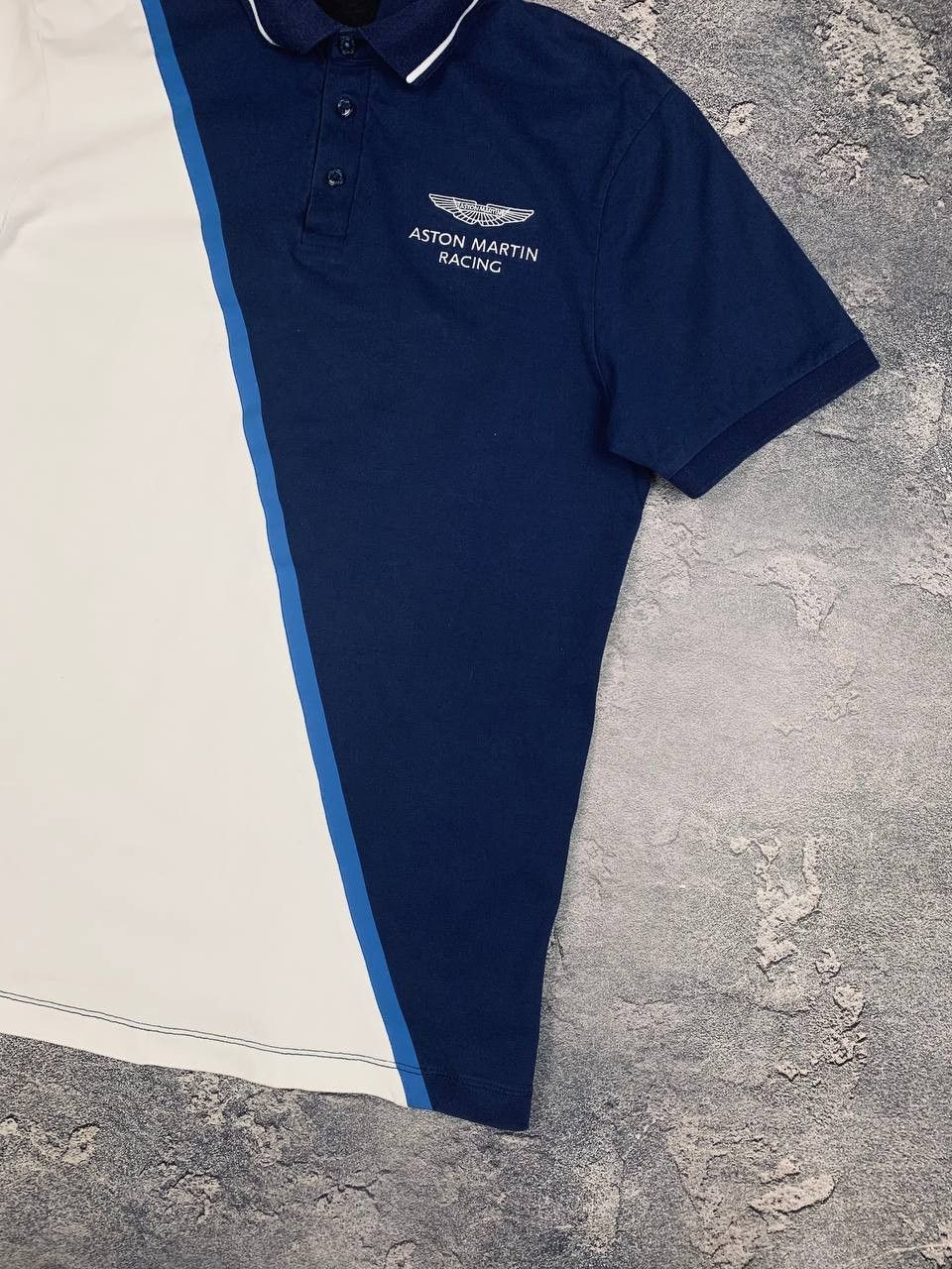 Hackett Hackett London Aston Martin Racing Polo Navy White AMR Size US L / EU 52-54 / 3 - 5 Thumbnail