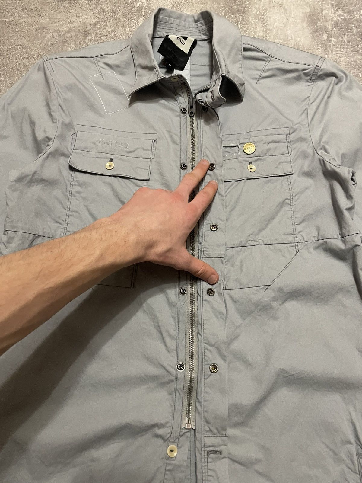 G-Star × Vintage Vintage G Star Raw FLIGHT DECK SHIRT US Owershirt Jacket Size US M / EU 48-50 / 2 - 9 Thumbnail
