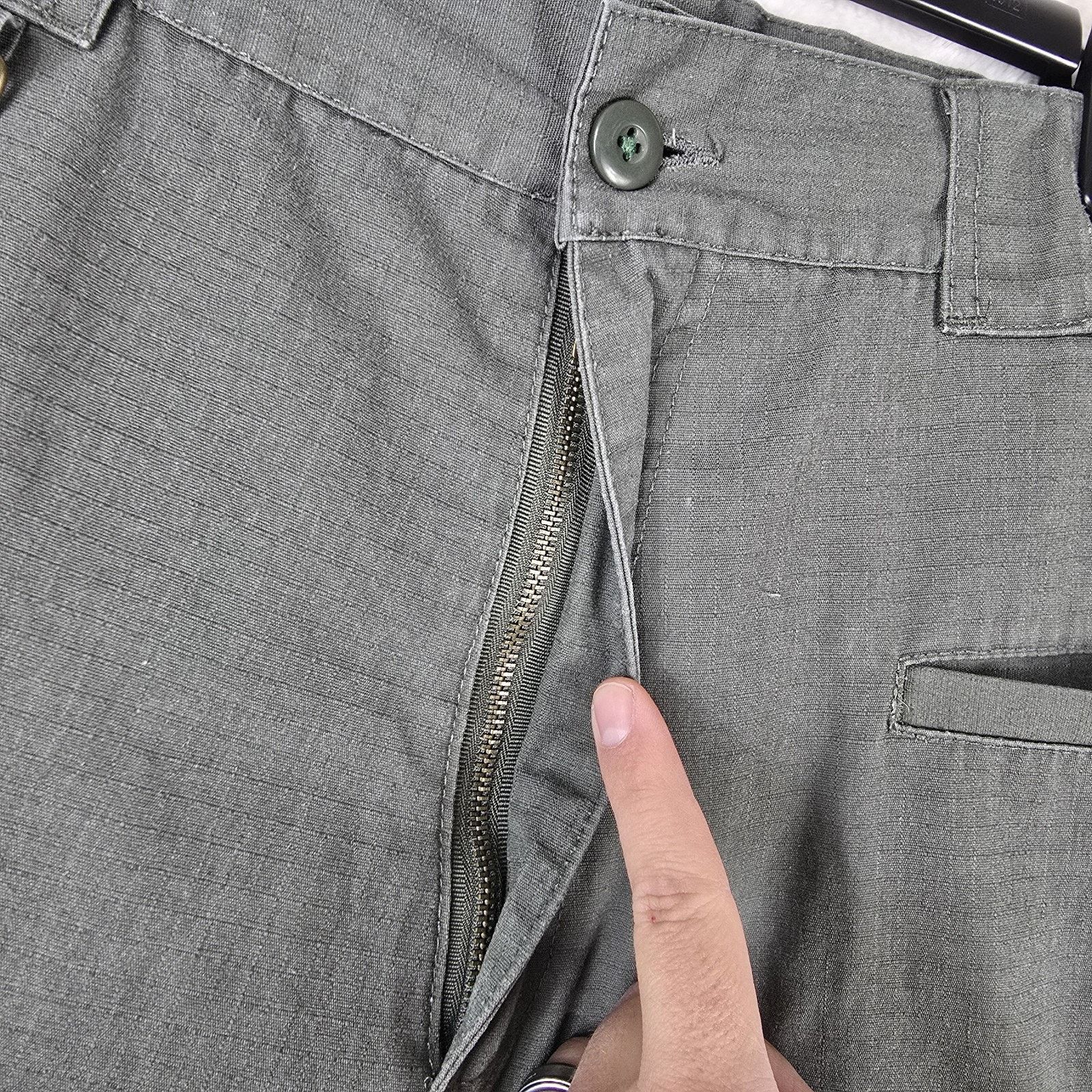 Other Vintage First Class Green Cargo Ripstop Pants Mens 38 34x31 Size US 38 / EU 54 - 4 Thumbnail