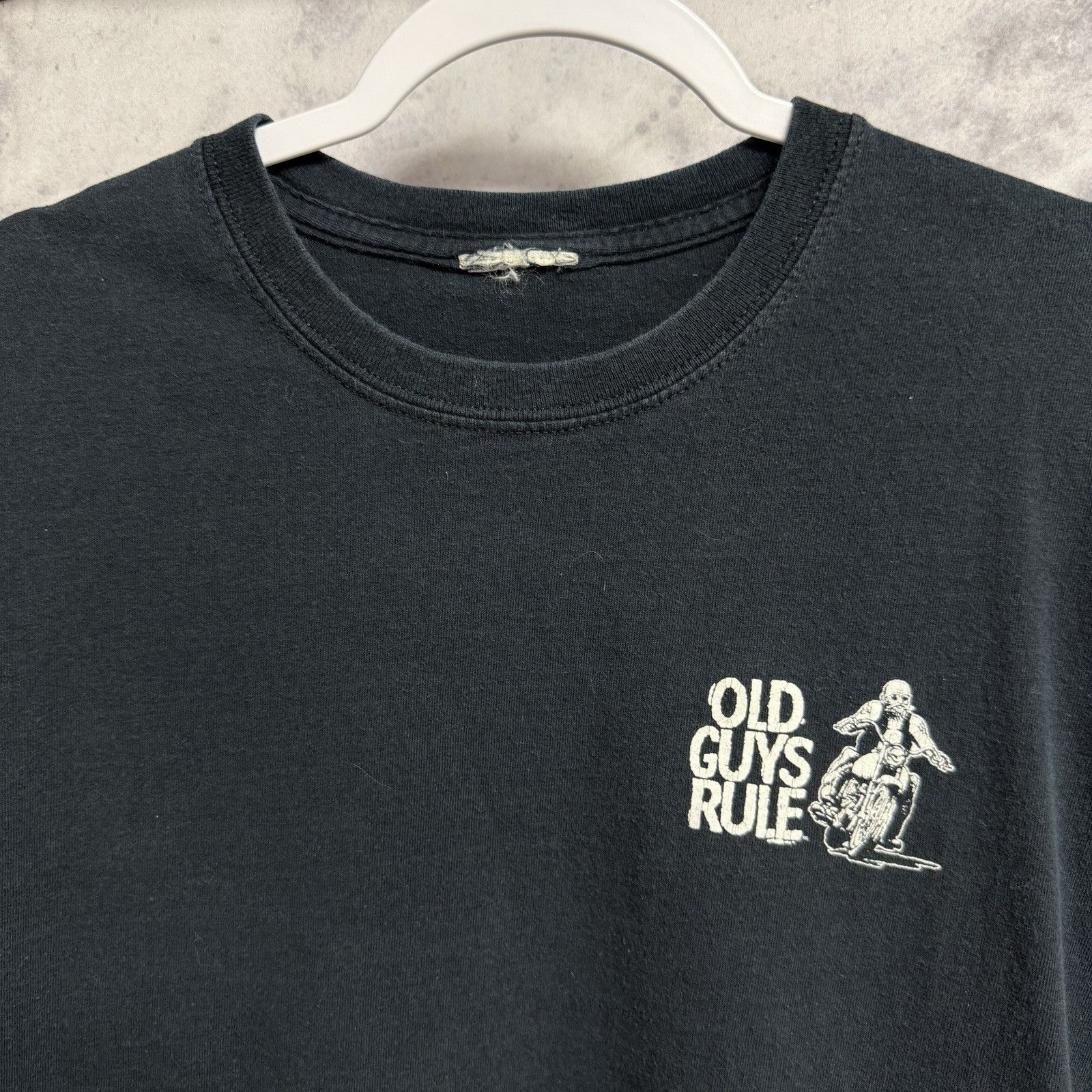 Vintage Vintage Old Guys Rule Biker T Shirt Mens Large Black Size US L / EU 52-54 / 3 - 4 Thumbnail