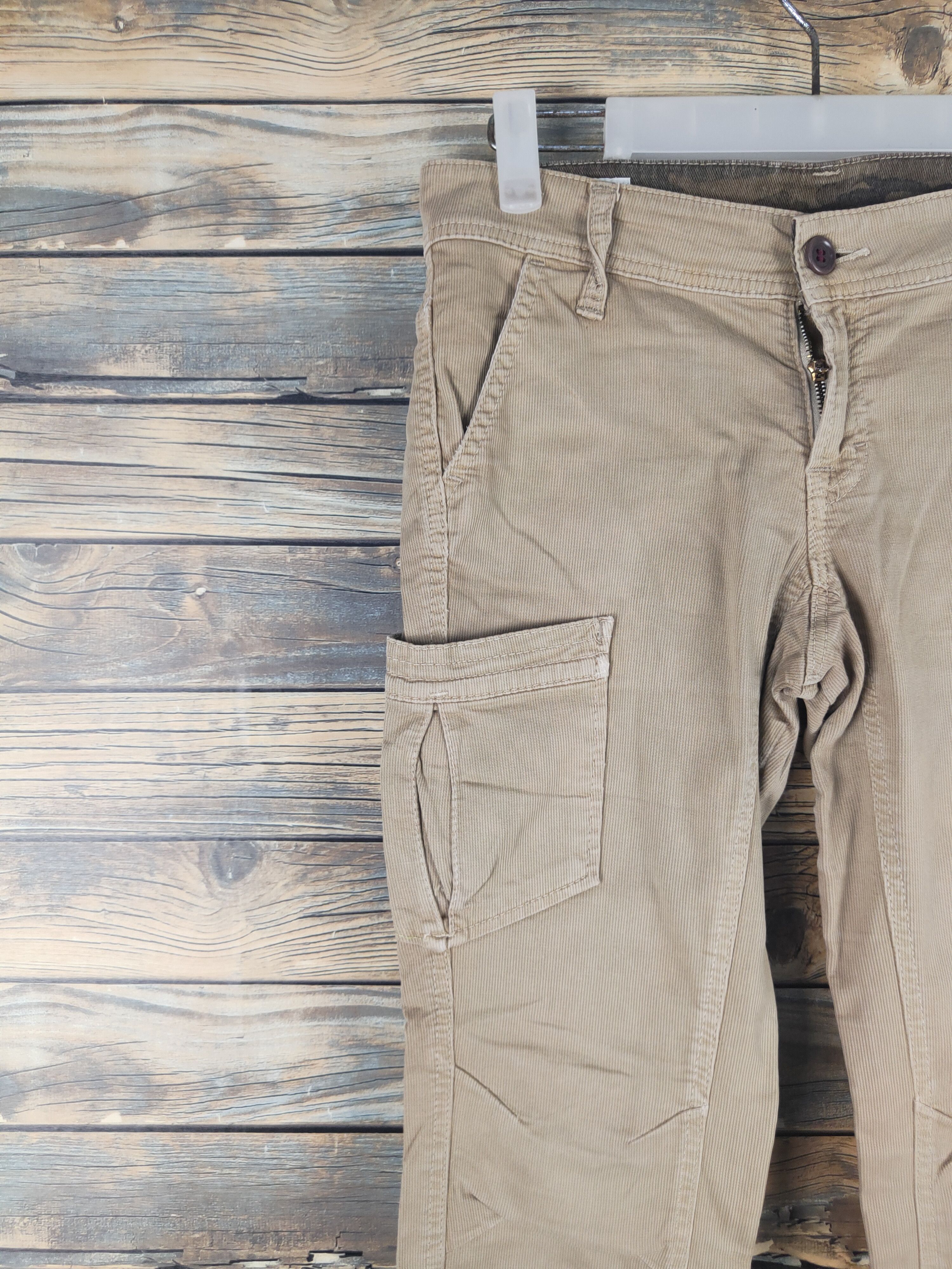 Japanese Brand DL Betty Smith Beige Multipocket Cargo Pants #1532 Size 29" - 3 Thumbnail
