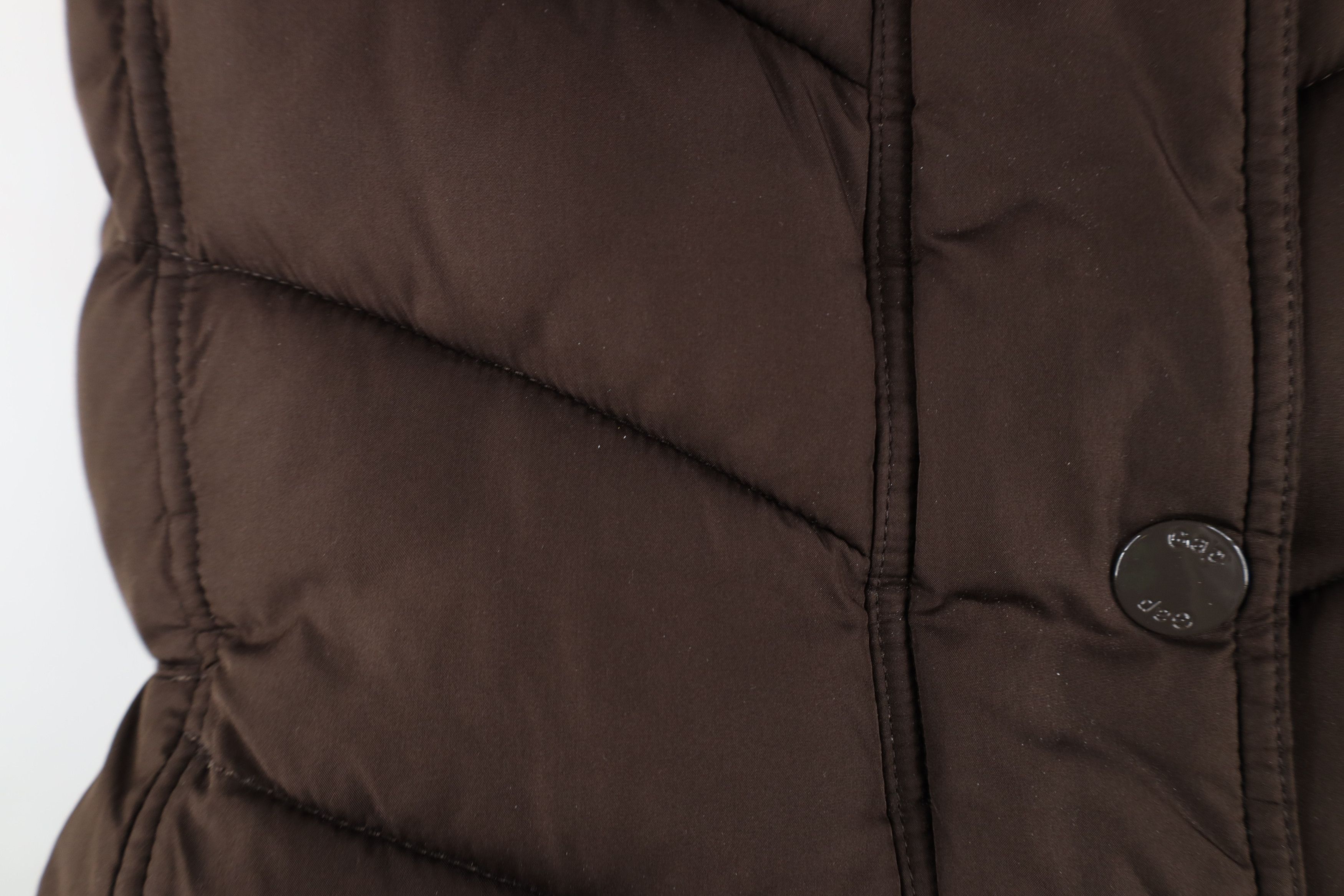 Gap Vintage Y2K Gap Babydoll Blank Puffer Vest Jacket Brown Size L / US 10 / IT 46 - 6 Thumbnail