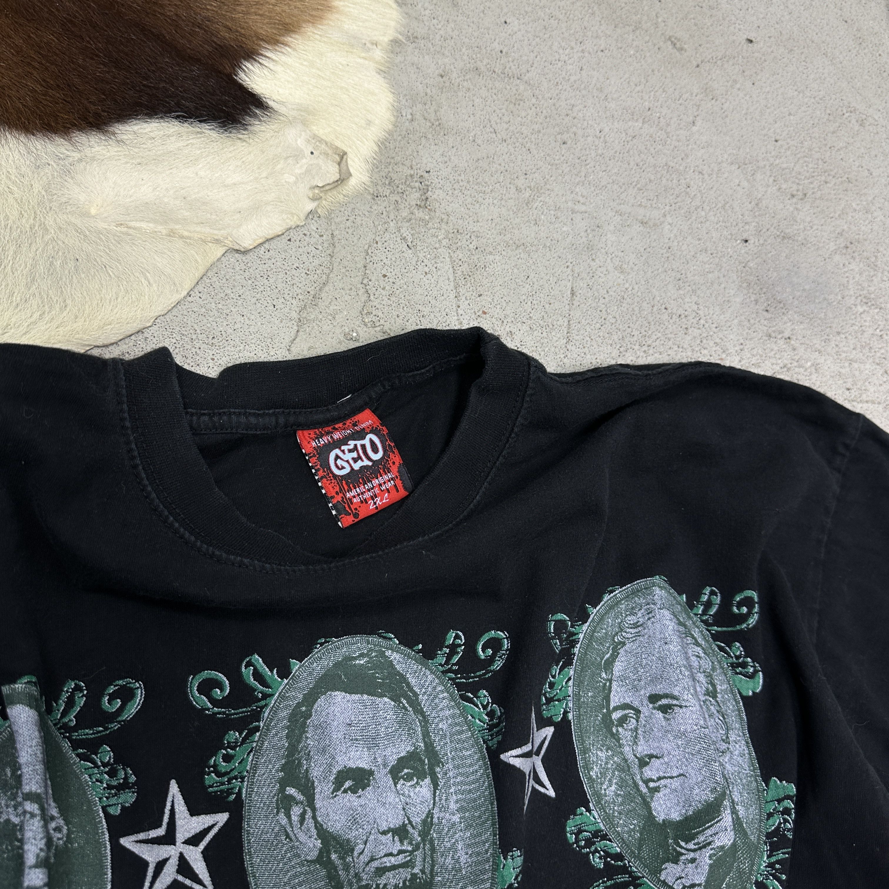 Vintage Vintage Hustling Skater Hip-Hop 00s Oversize T-shirt Size US XXL / EU 58 / 5 - 5 Thumbnail