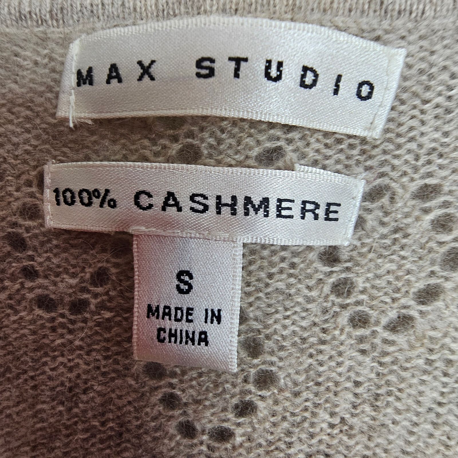 MAX&Co. Max Studio Womens Cashmere Cardigan Sweater S Hooded Size S / US 4 / IT 40 - 6 Thumbnail