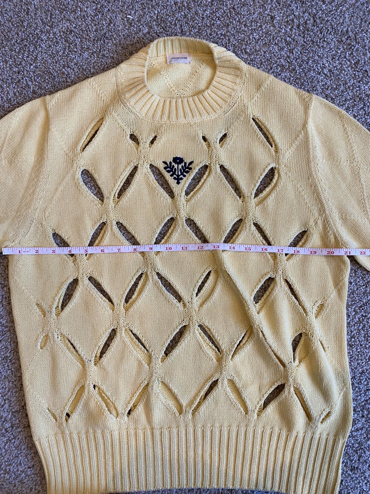 Stefan Cooke Stefan Cooke Yellow Slashed knitwear Size US L / EU 52-54 / 3 - 6 Thumbnail