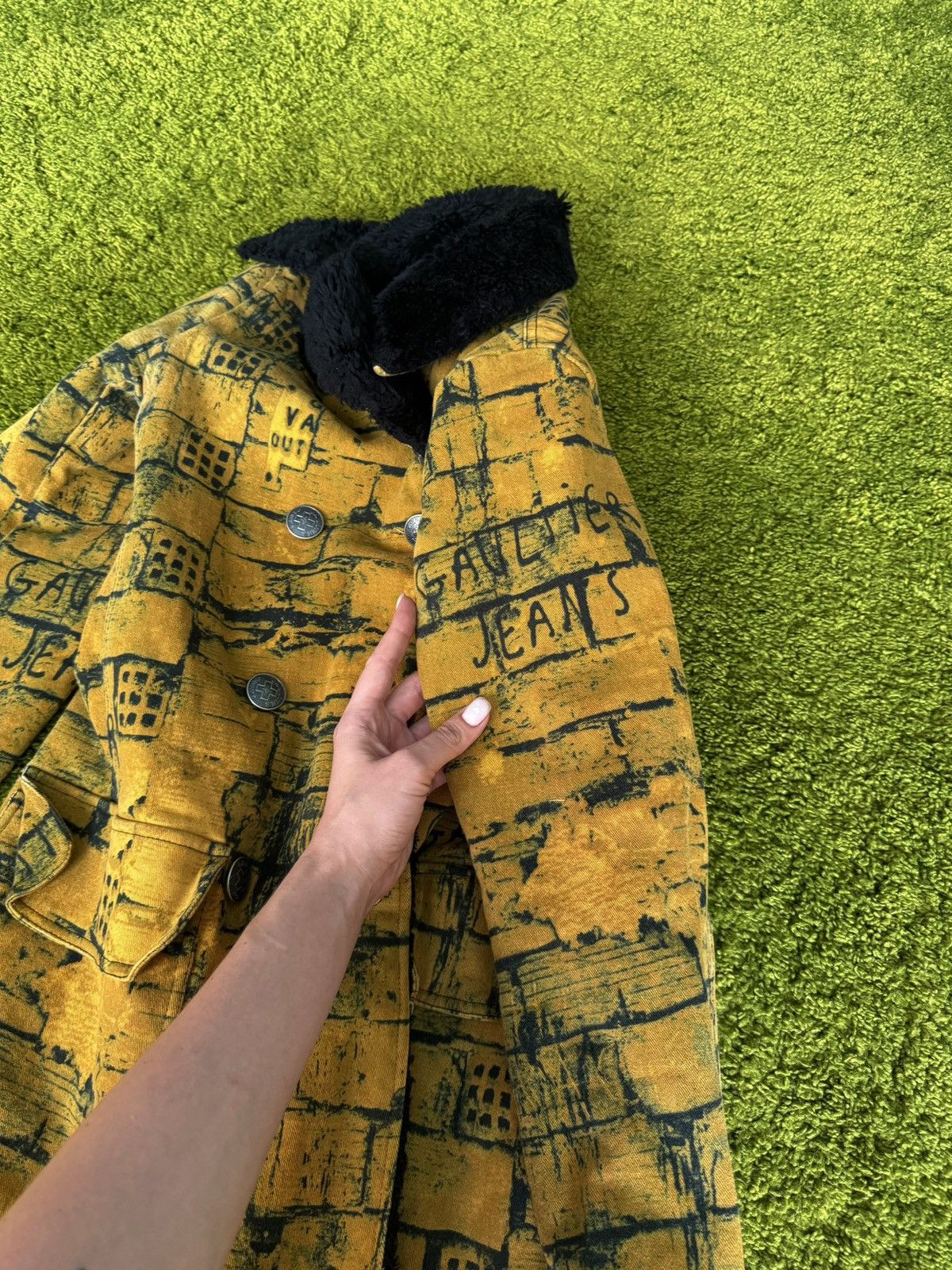 Jean Paul Gaultier × Vintage Jean Paul Gaultier F/W 1997 archive fight racism denim coat Size S / US 4 / IT 40 - 13 Thumbnail