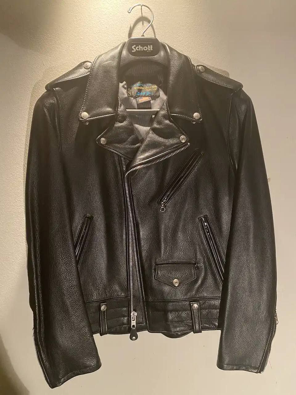 Schott Schott NYC Perfecto Biker Jacket Vintage Deadstock RARE Size US L / EU 52-54 / 3 - 2 Thumbnail