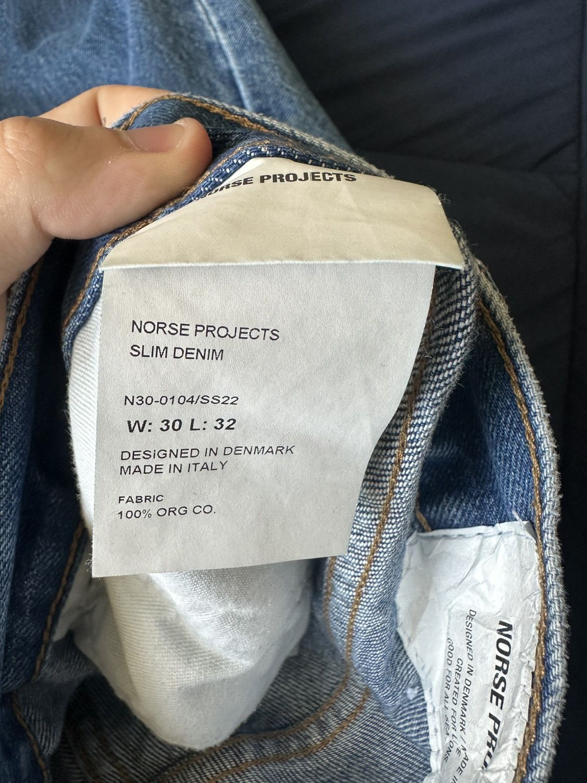Norse Projects Norse Projects Dark Blue Jeans Size US 30 / EU 46 - 11 Thumbnail
