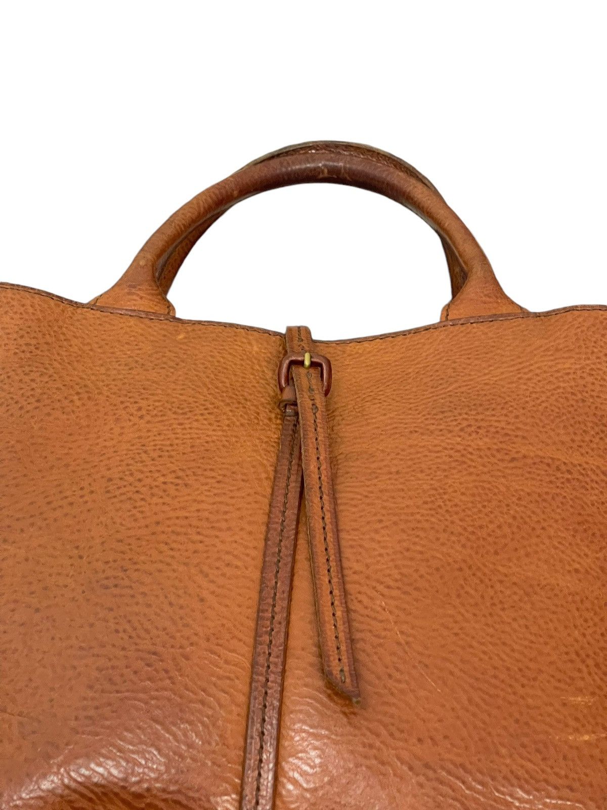 Genuine Leather Full Leather Thick Genten Japan Tote Bag 5🟩 Size ONE SIZE - 10 Thumbnail