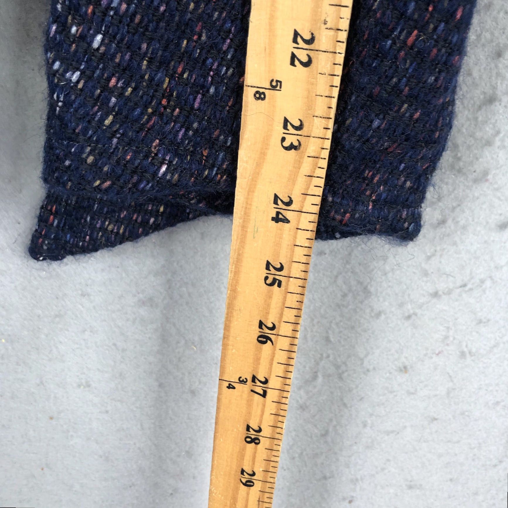 Rainbow Angora Web Sweater Womens One Size Blue Rainbow Speck Handwoven Goblin Core Size ONE SIZE - 6 Thumbnail