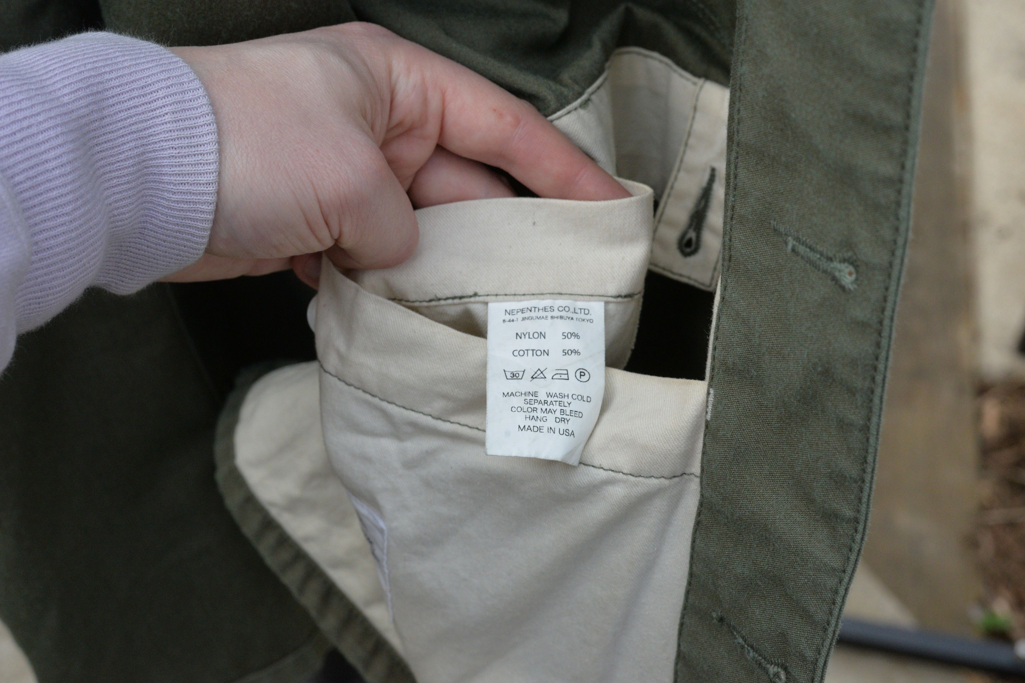 Engineered Garments Olive Nyco Reversed Sateen Coverall Jacket Size US M / EU 48-50 / 2 - 8 Thumbnail