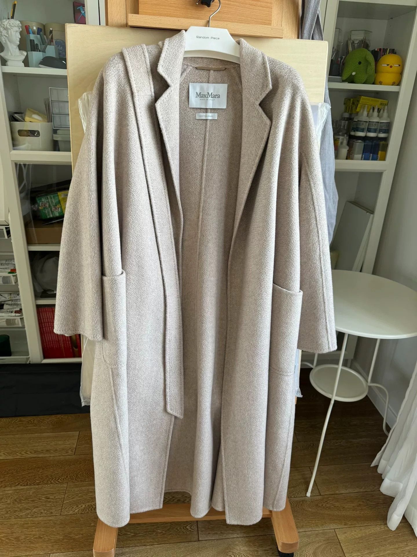 Max Mara MaxMara Water Ripple Cashmere Coat Size US M / EU 48-50 / 2 - 1 Thumbnail