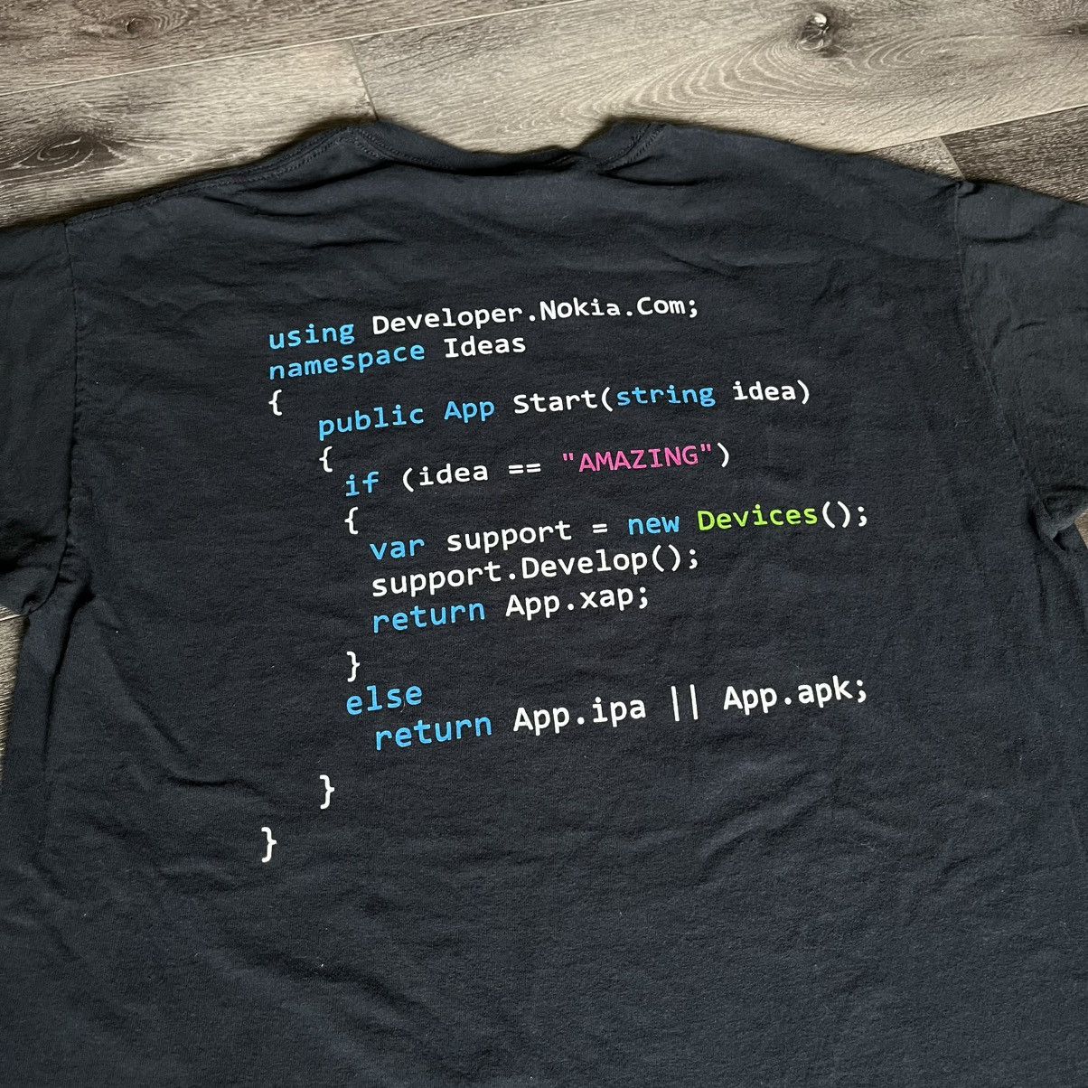 Vintage Vintage 2000s Nokia Developer Team Ready Set Code Tee Shirt Size US L / EU 52-54 / 3 - 7 Thumbnail