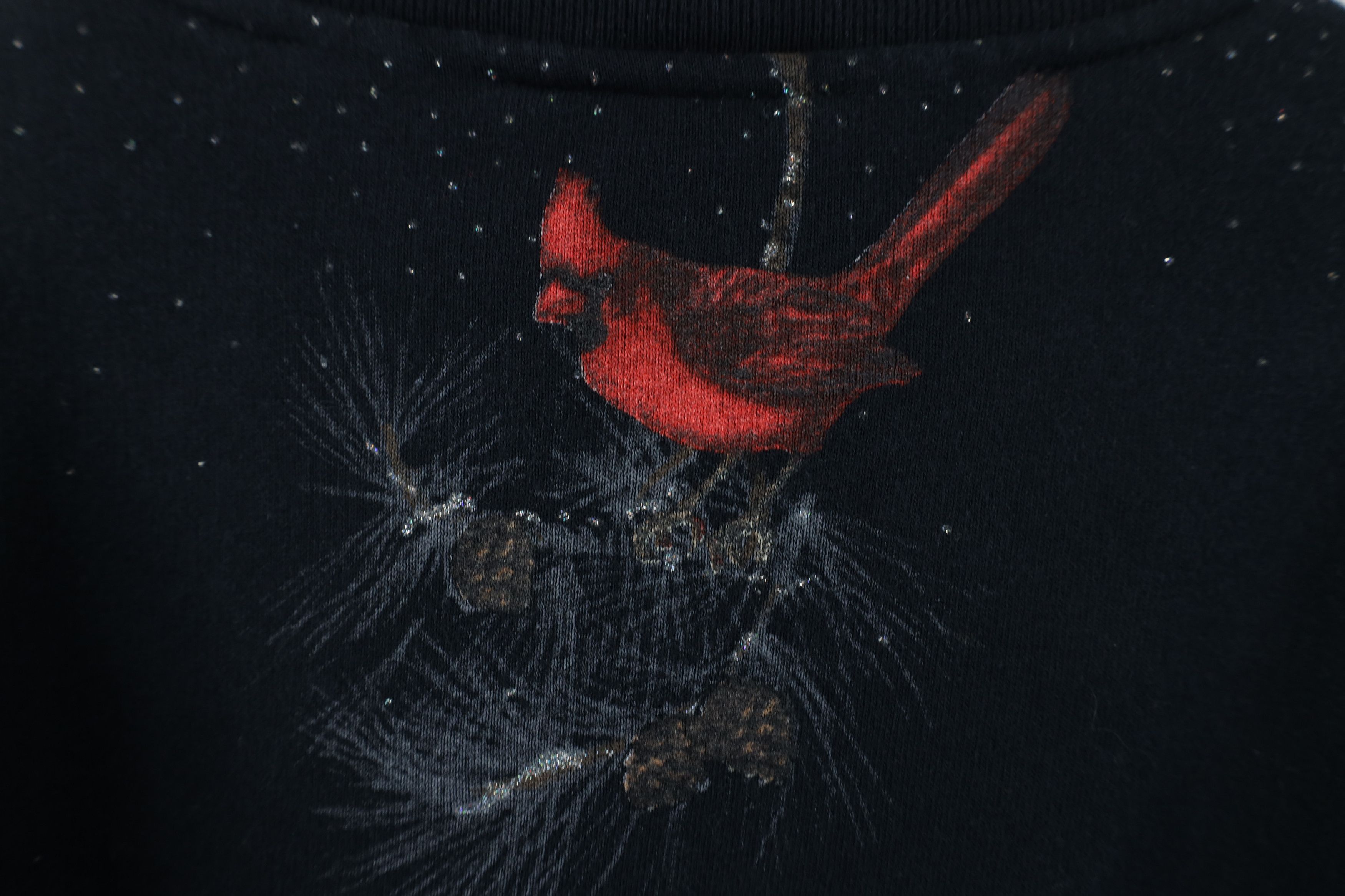 Vintage Vintage 90s Snow Cardinal Birds All Over Print Sweatshirt Size XXL / US 16-18 / IT 52-54 - 12 Thumbnail