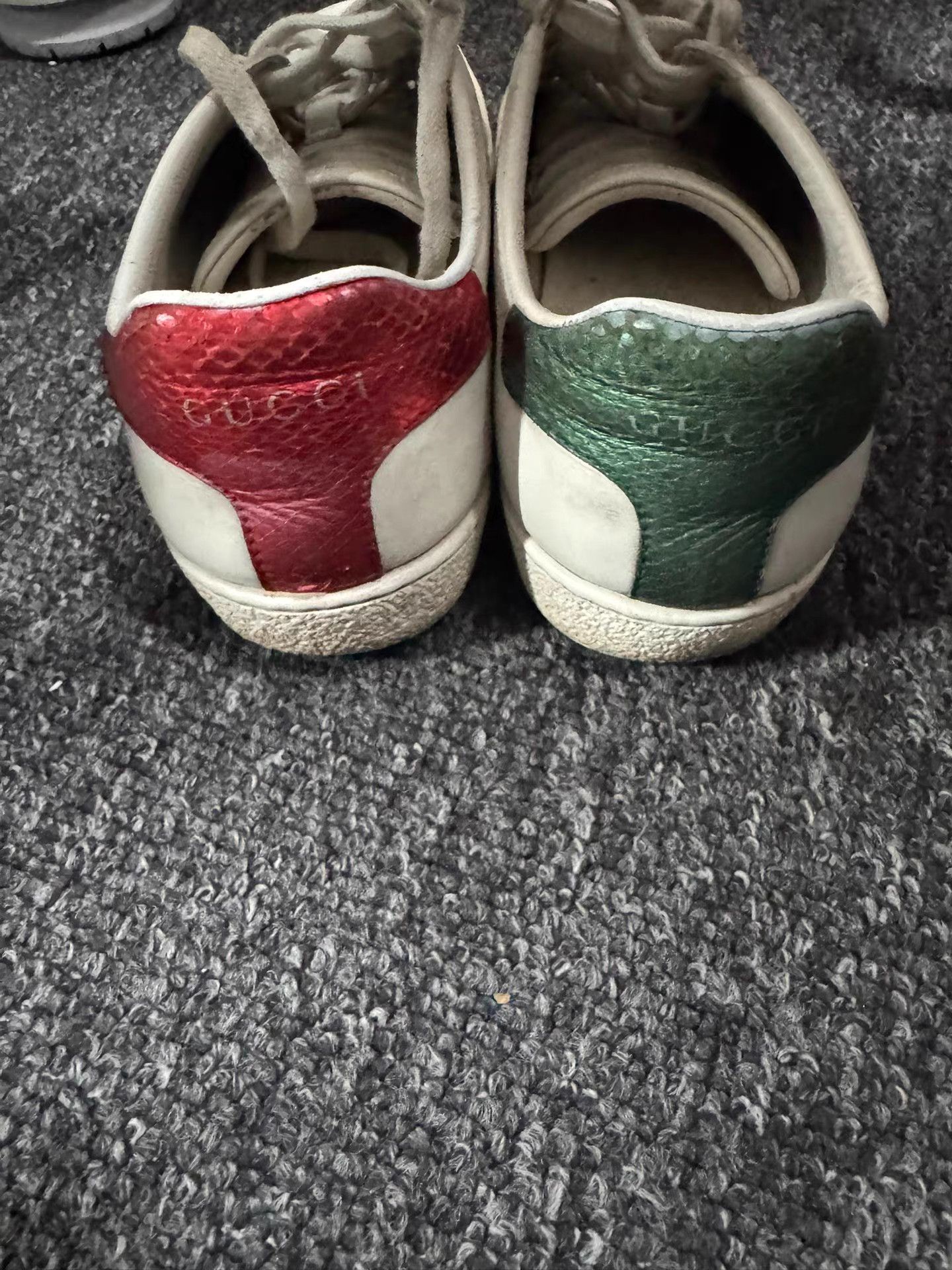 Gucci Gucci Ace Bee-Embroidered Sneakers with Web Stripe K13 Size US 5.5 / IT 35.5 - 3 Thumbnail