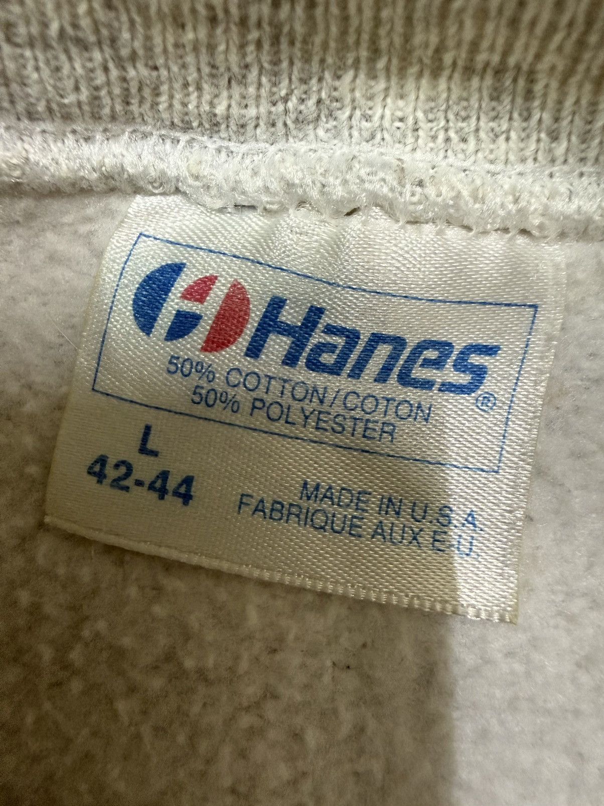 Hanes Vintage 90s Hanes Made In Usa Biglogo Crewneck Sweatshirt Size US S / EU 44-46 / 1 - 8 Thumbnail
