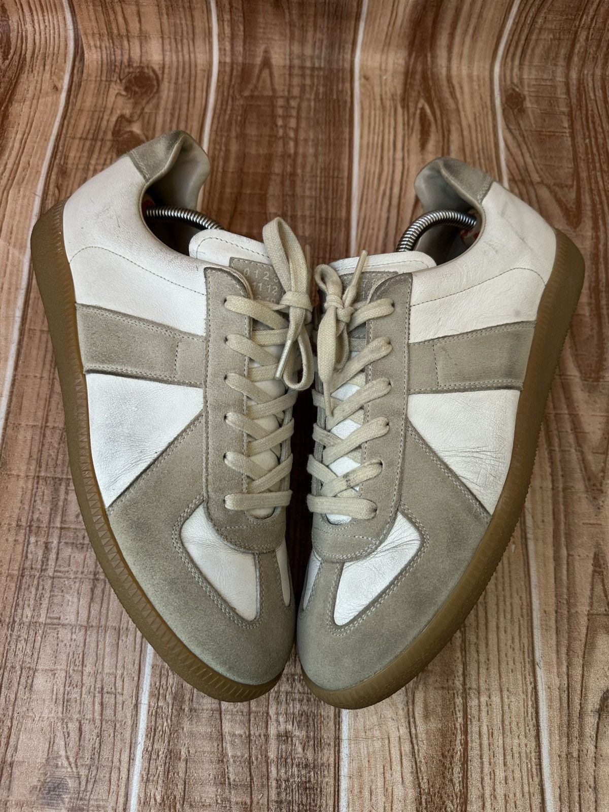 Maison Margiela Maison Margiela REPLICA GAT Gray/White Lowtop Sneaks Size US 9 / EU 42 - 5 Thumbnail