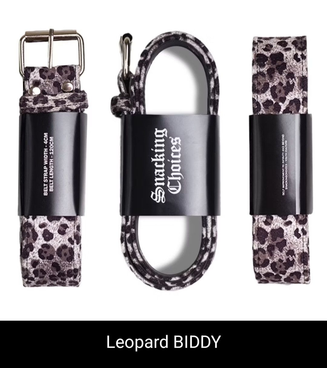 Japanese Brand 💥Leopard Biddy y2k streetwear Belt Size ONE SIZE - 1 Preview