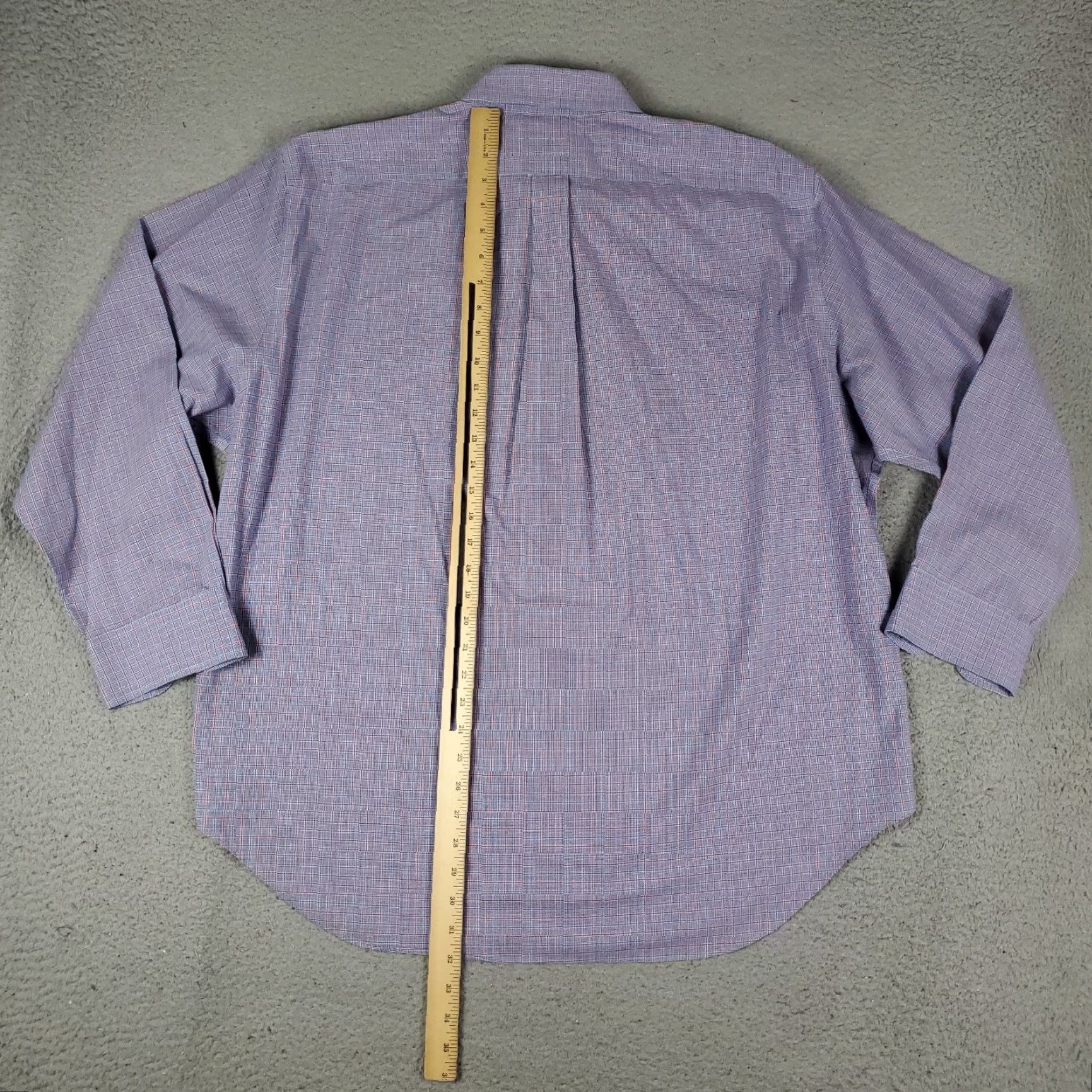Ralph Lauren Ralph Lauren Shirt Mens Size 18 Blue Plaid Dress Button Up Long Sleeve Size 48R - 4 Thumbnail