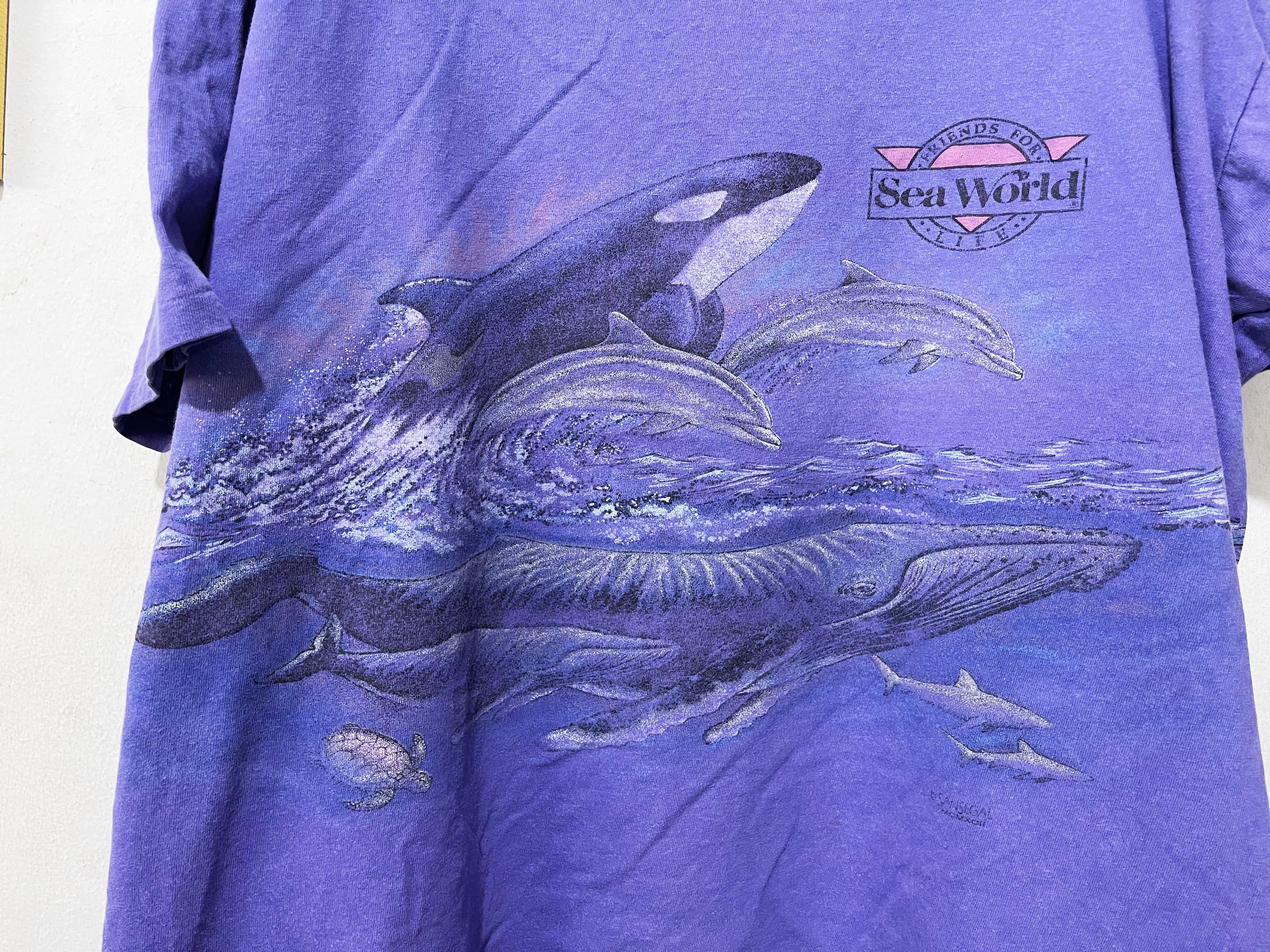 Vintage Vintage 90s Dolphin Shirt Size US XL / EU 56 / 4 - 2 Thumbnail