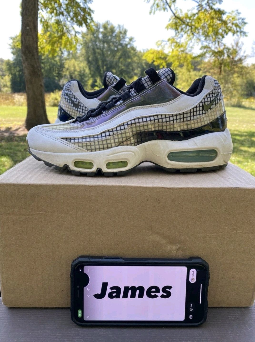 Nike Nike Air Max 95 LV8 Grid AO2450100 Size 5.5 Men Size US 5.5 / EU 38 - 1 Thumbnail