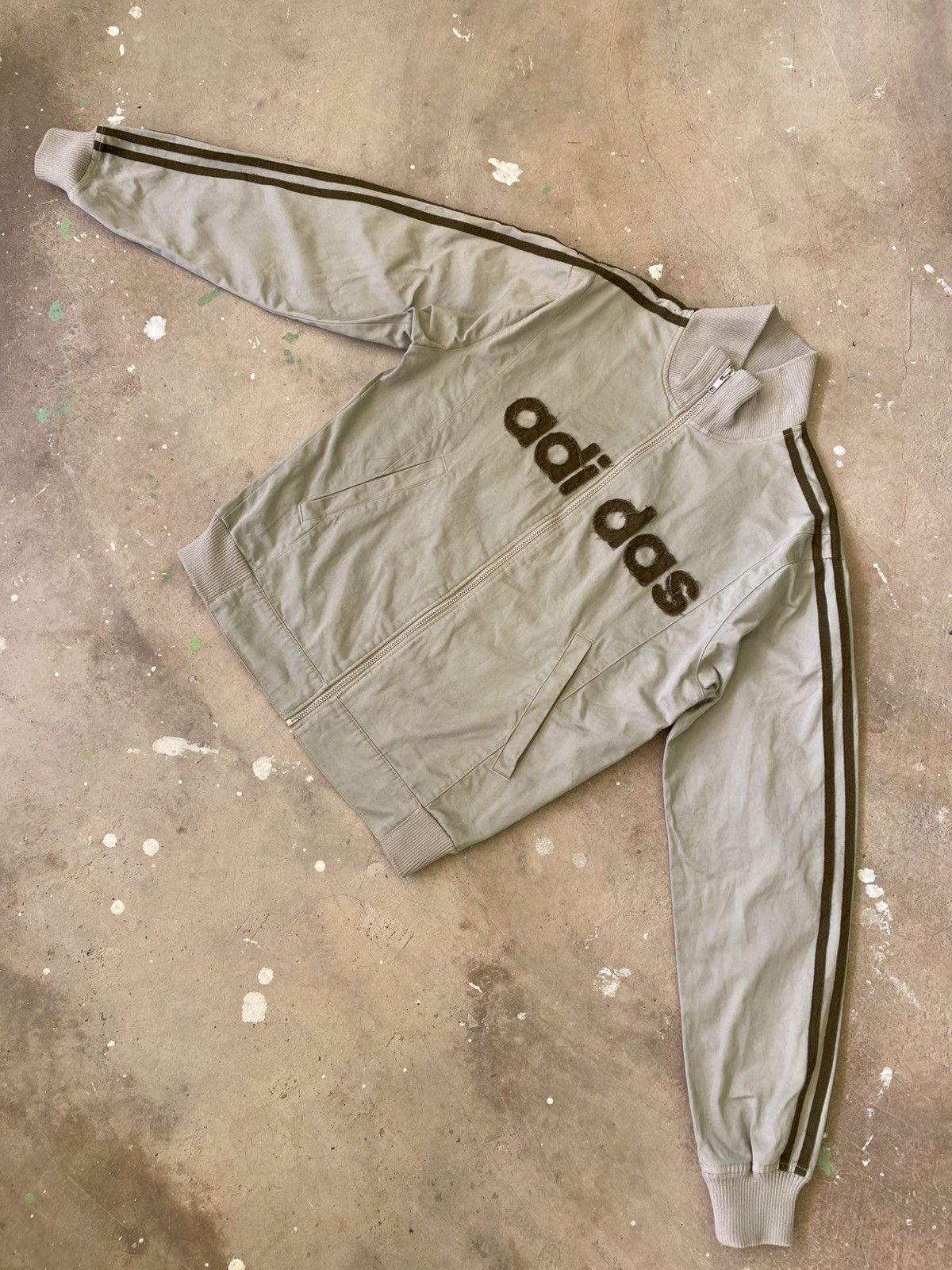 Adidas Adidas Logo Track Jacket Beige Olive Y2K Archive Size US S / EU 44-46 / 1 - 6 Thumbnail