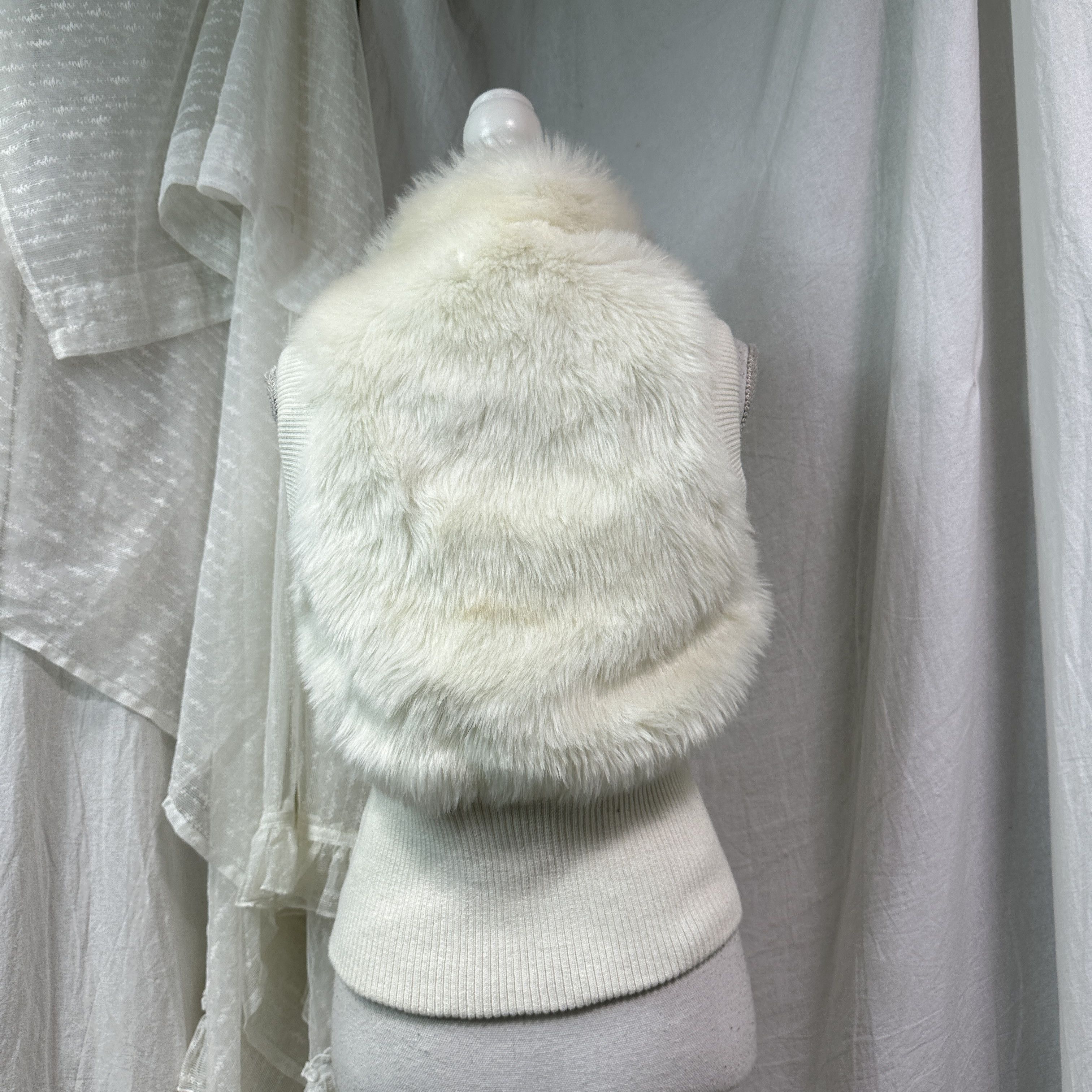 Vintage Vintage Avant Garde Outwear Faux Fur Fitted Vest Y2K Size S / US 4 / IT 40 - 7 Thumbnail