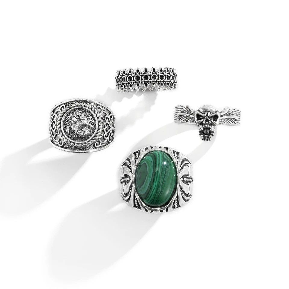 Jewelry 4pcs Rings Set Size ONE SIZE - 3 Thumbnail