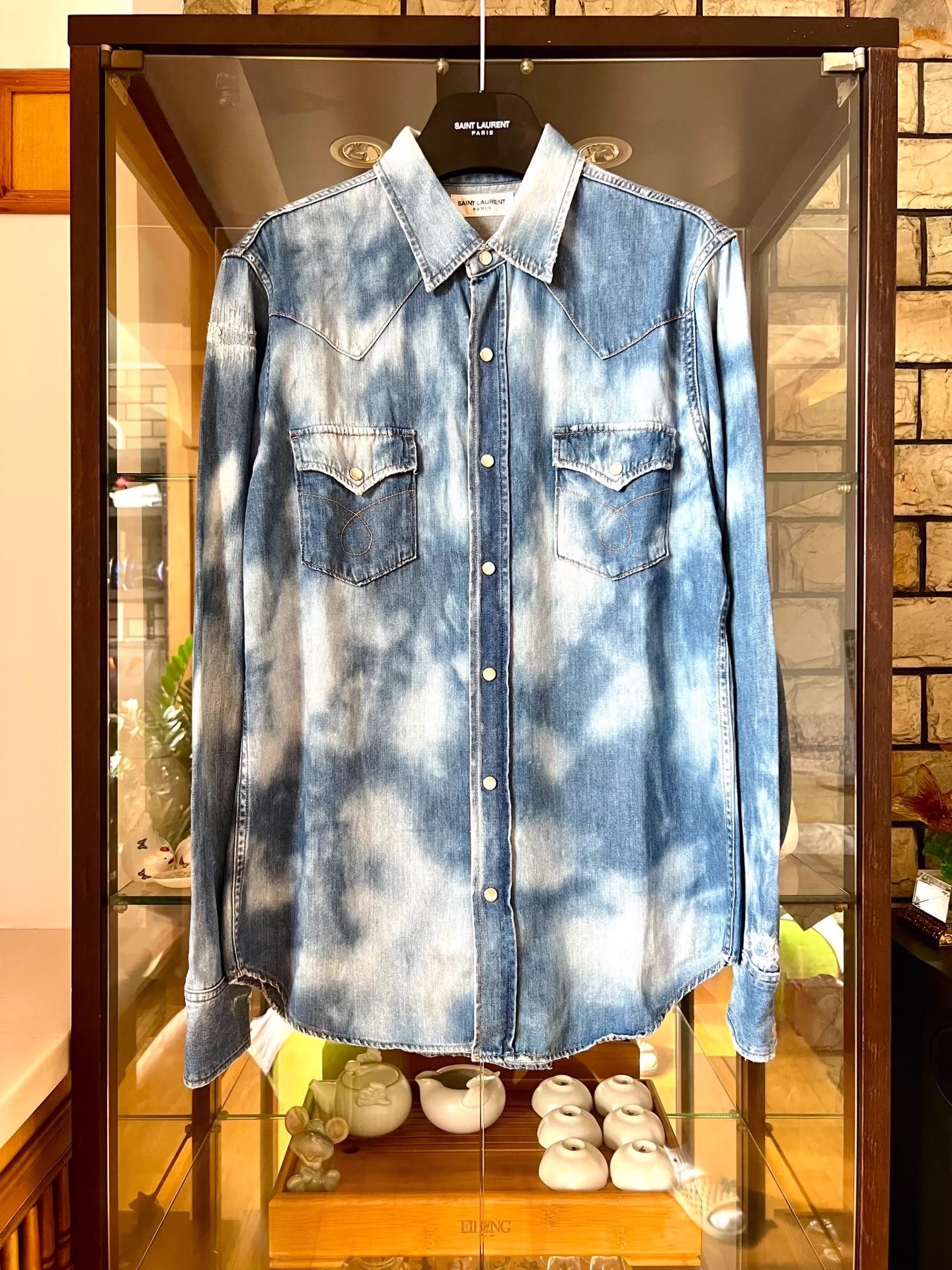 Saint Laurent Paris Saint Laurent Paris Carved shirt Size US L / EU 52-54 / 3 - 1 Thumbnail