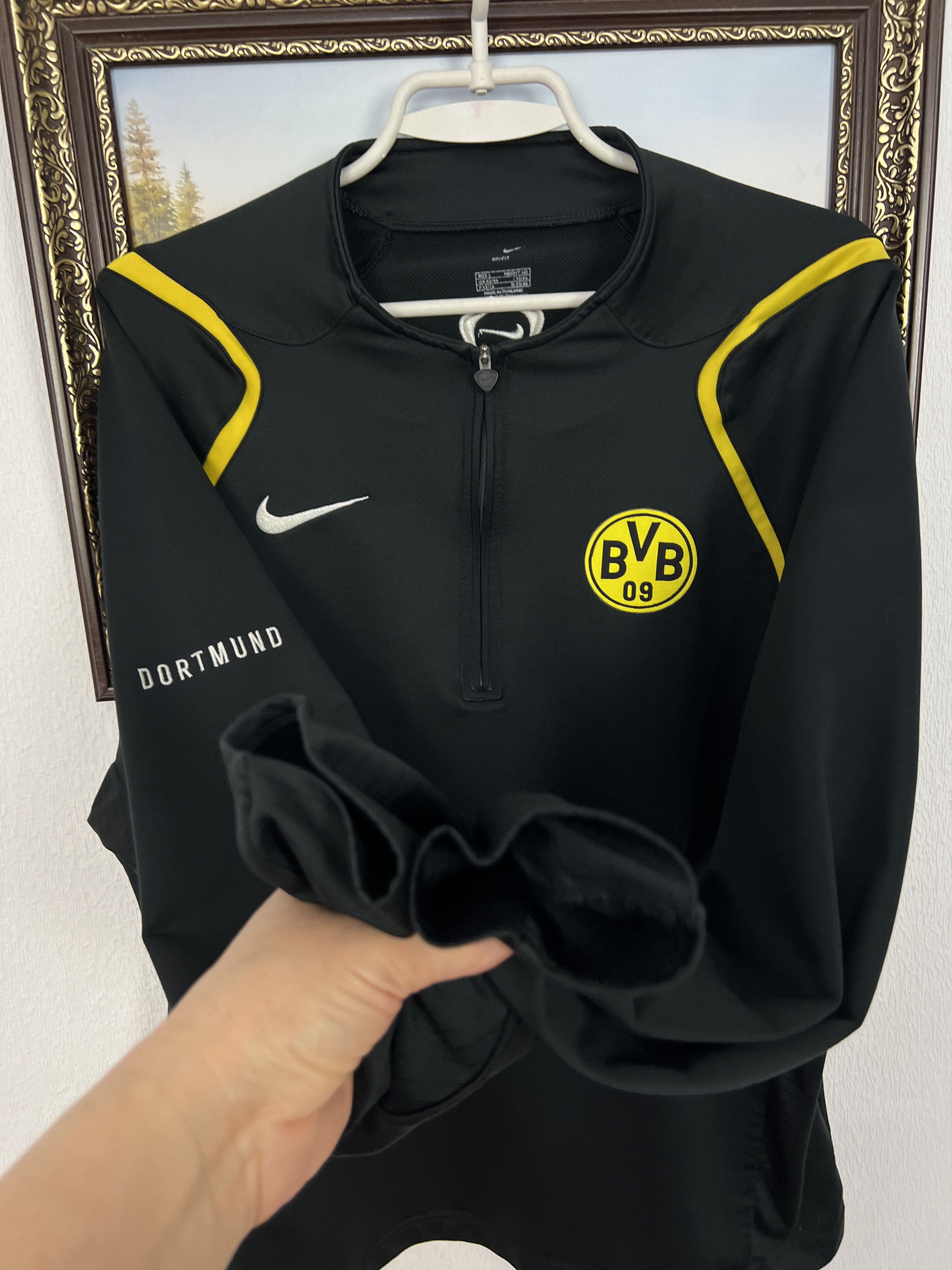 Nike Borussia Dortmund Football Train Sweatshirt Jacket Track Top Size US L / EU 52-54 / 3 - 5 Thumbnail