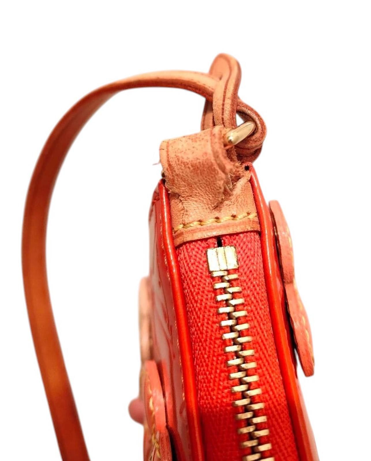 Louis Vuitton Louis Vuitton - Orange Vernis Accessory Pouch Size ONE SIZE - 9 Thumbnail