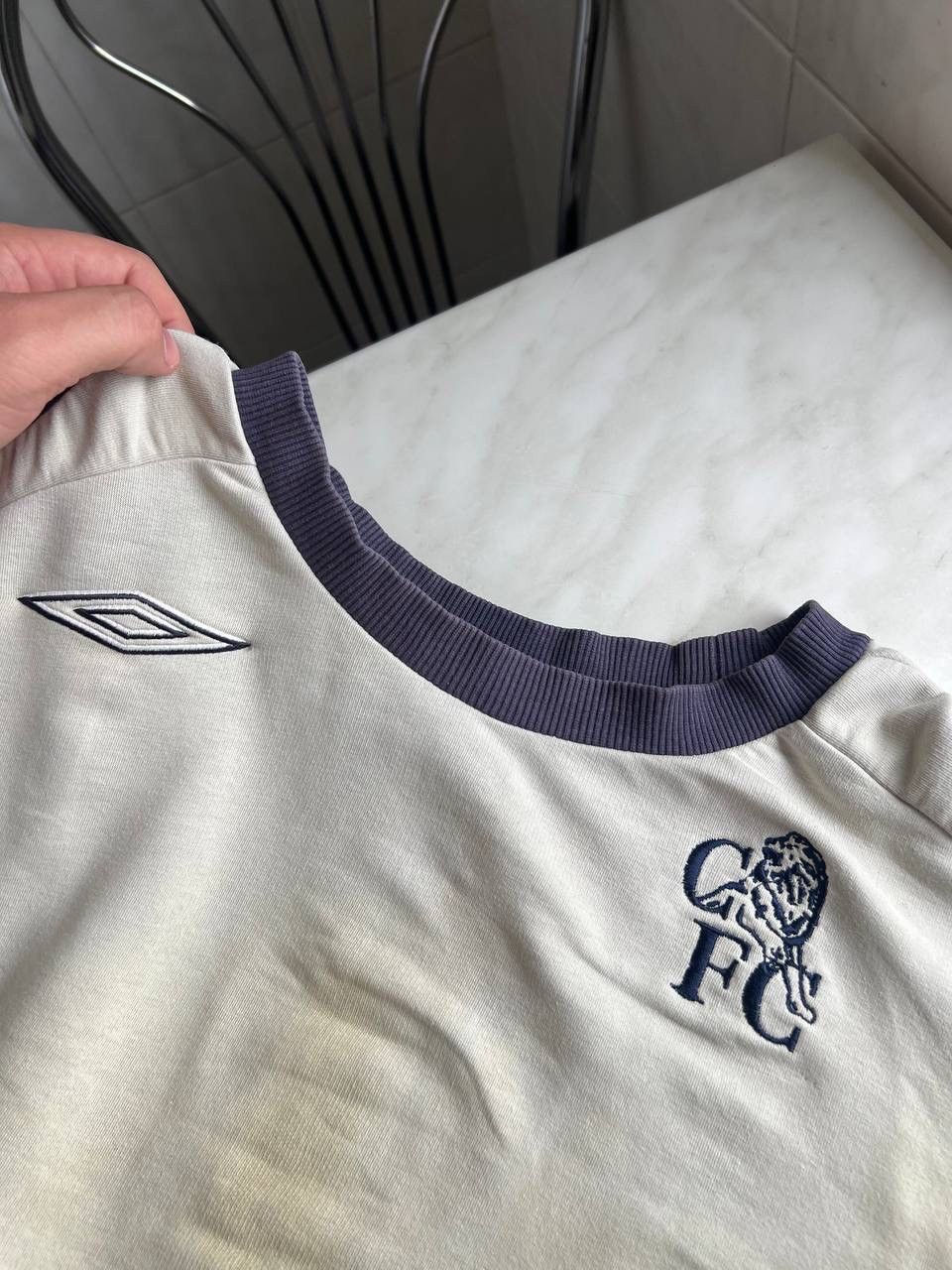 Chelsea Soccer Vintage 00’s Umbro FC Chelsea Soccer Football Sweatshirt Size US XL / EU 56 / 4 - 6 Thumbnail
