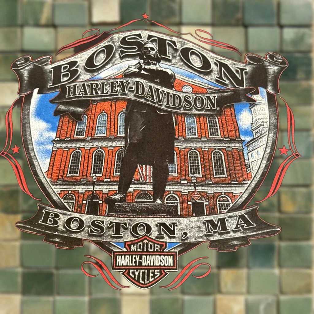Harley Davidson Harley-Davidson Jacket Boston Full Zip Hooded Men’s XL Black Faded Sweatshirt Motorcycle Women's? Size US XL / EU 56 / 4 - 1 Thumbnail