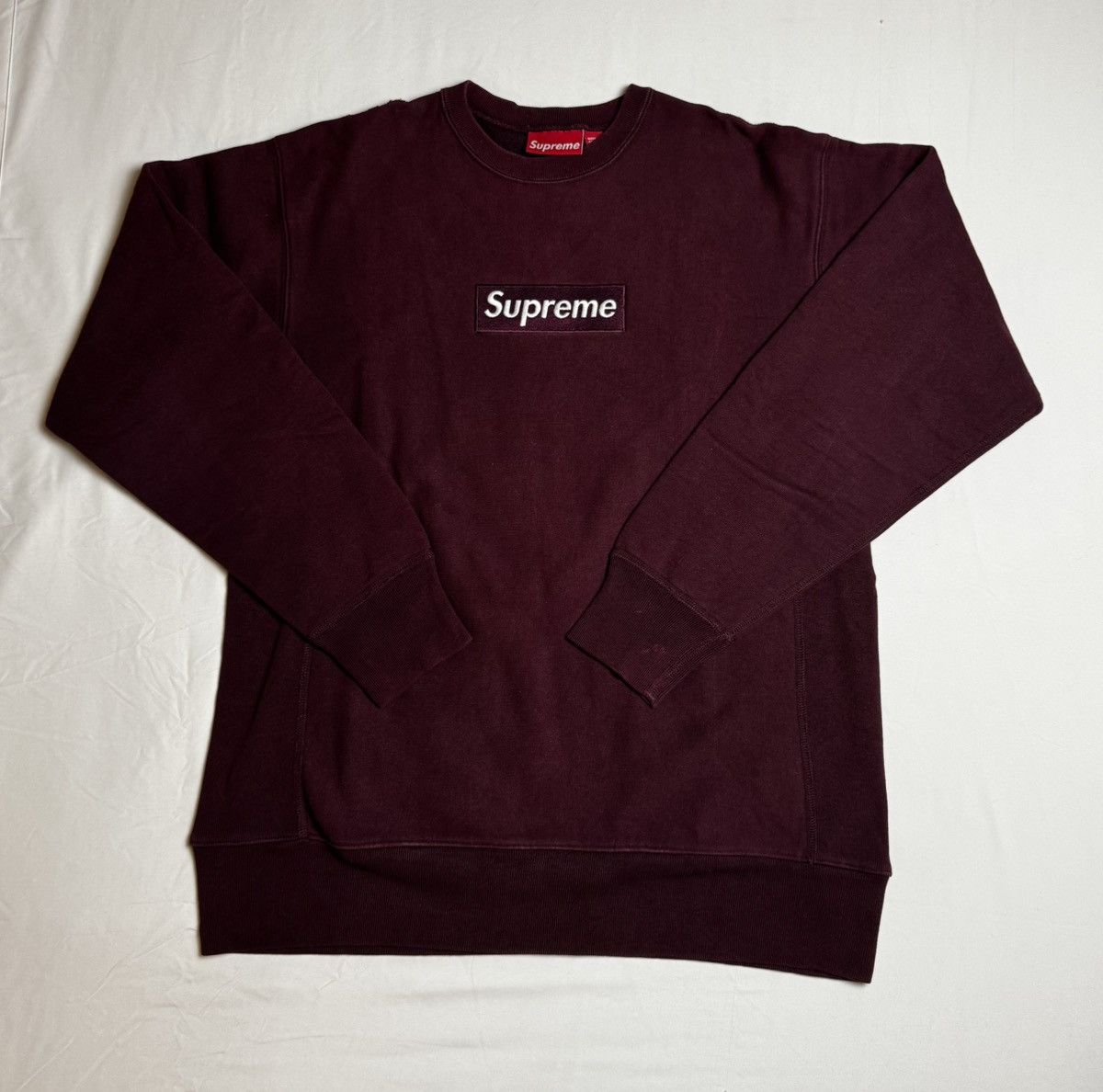 Supreme Supreme Wine Box Logo Crewneck 1999 Size US L / EU 52-54 / 3 - 2 Thumbnail