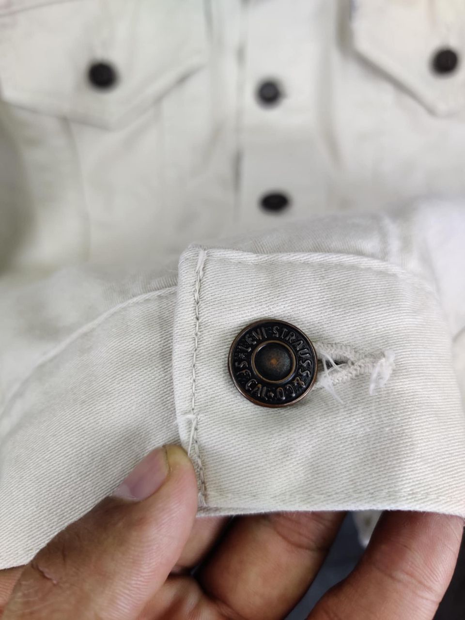 Levi's Vintage 90s Levis White Tab Trucker Jacket Size US M / EU 48-50 / 2 - 9 Thumbnail