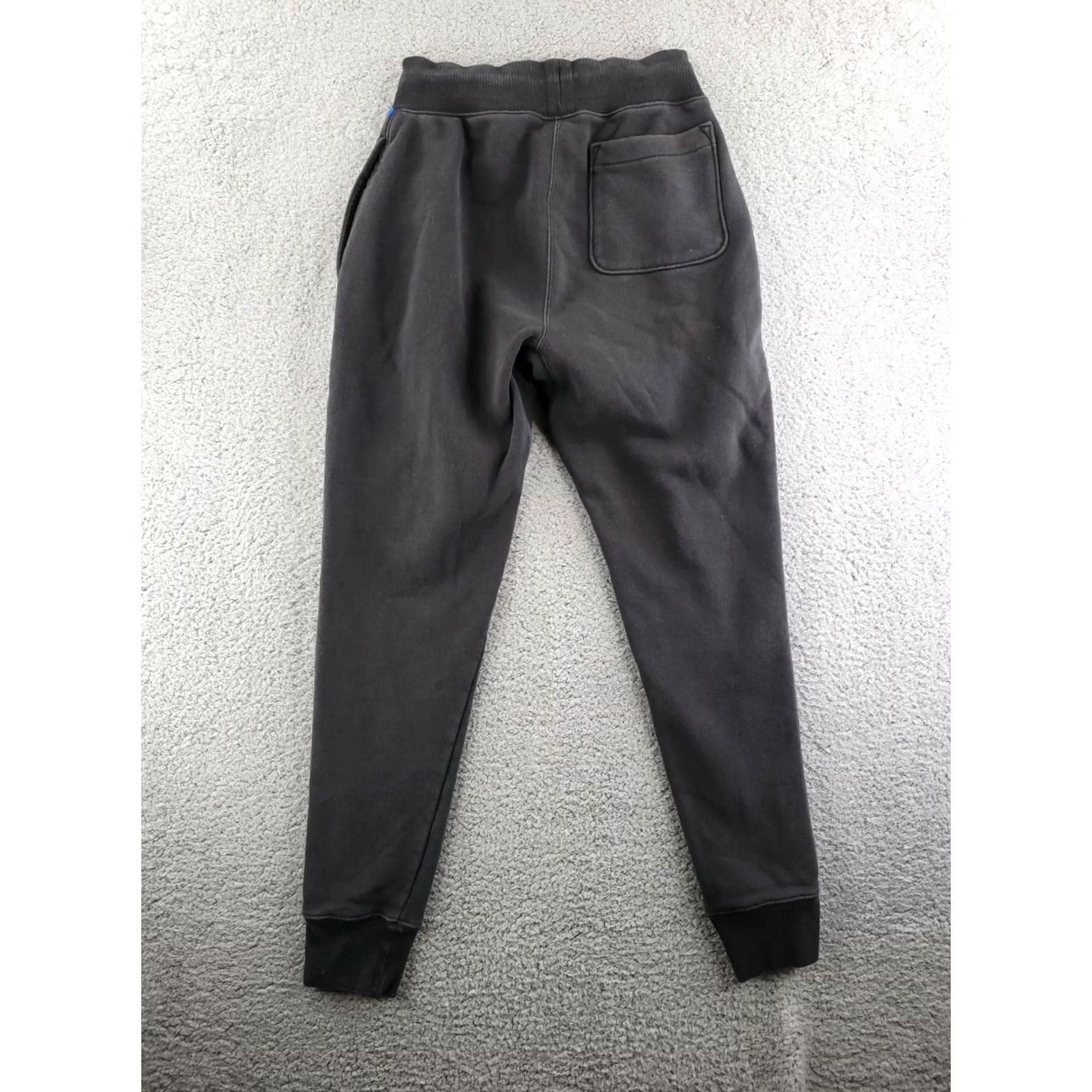 Champion VINTAGE Champion Reverse Weave Joggers Mens Small Black Logo Slim Tapered Pants Size US 29 - 6 Thumbnail