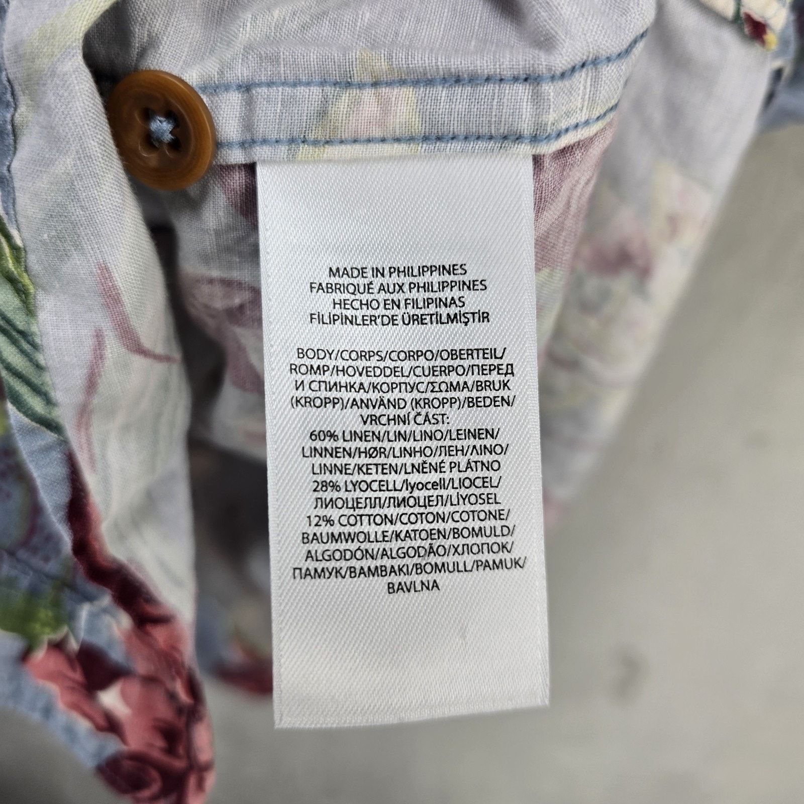 Polo Ralph Lauren Vintage Polo Ralph Lauren Shirt Medium Floral Linen Aloha Size US M / EU 48-50 / 2 - 5 Thumbnail