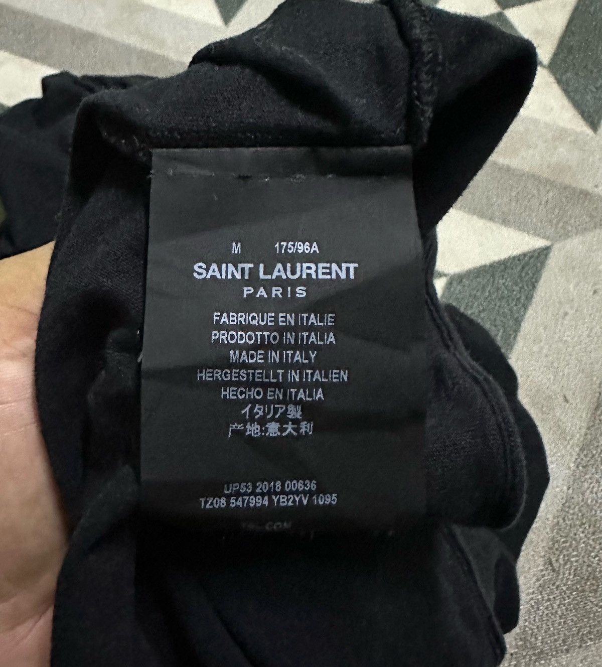 Saint Laurent Paris Saint Laurent black robot tshirt Size US M / EU 48-50 / 2 - 8 Thumbnail