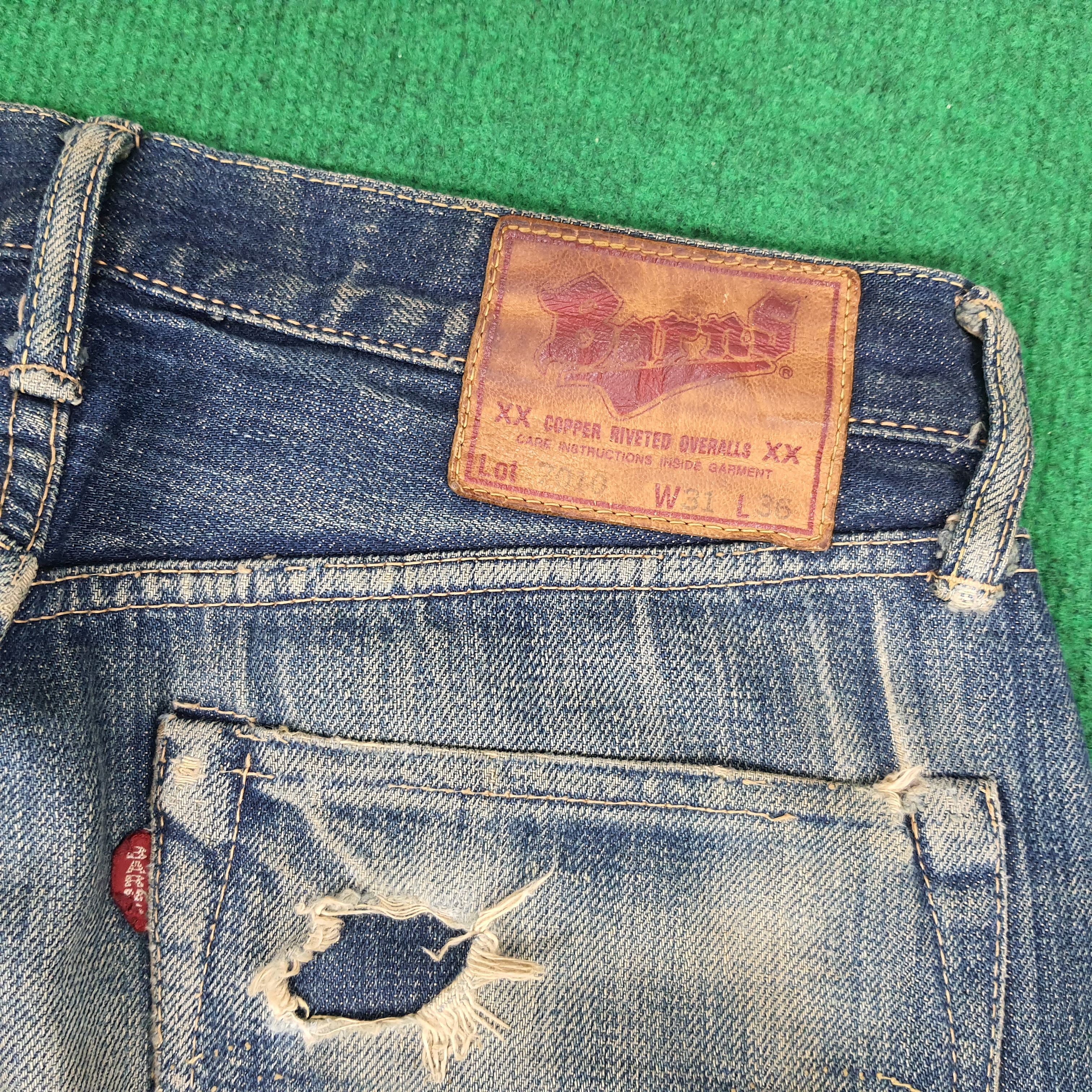 BARNS OUTFITTERS × Japanese Brand × Vintage Vintage Barns Outfitters Selvedge Repaired Jeans Size US 28 / EU 44 - 3 Thumbnail