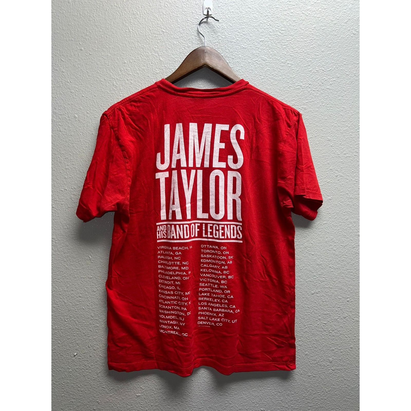 Alstyle Womens James Taylor Tour Shirt 2008 Band Of Legends Tee M Size M / US 6-8 / IT 42-44 - 6 Thumbnail