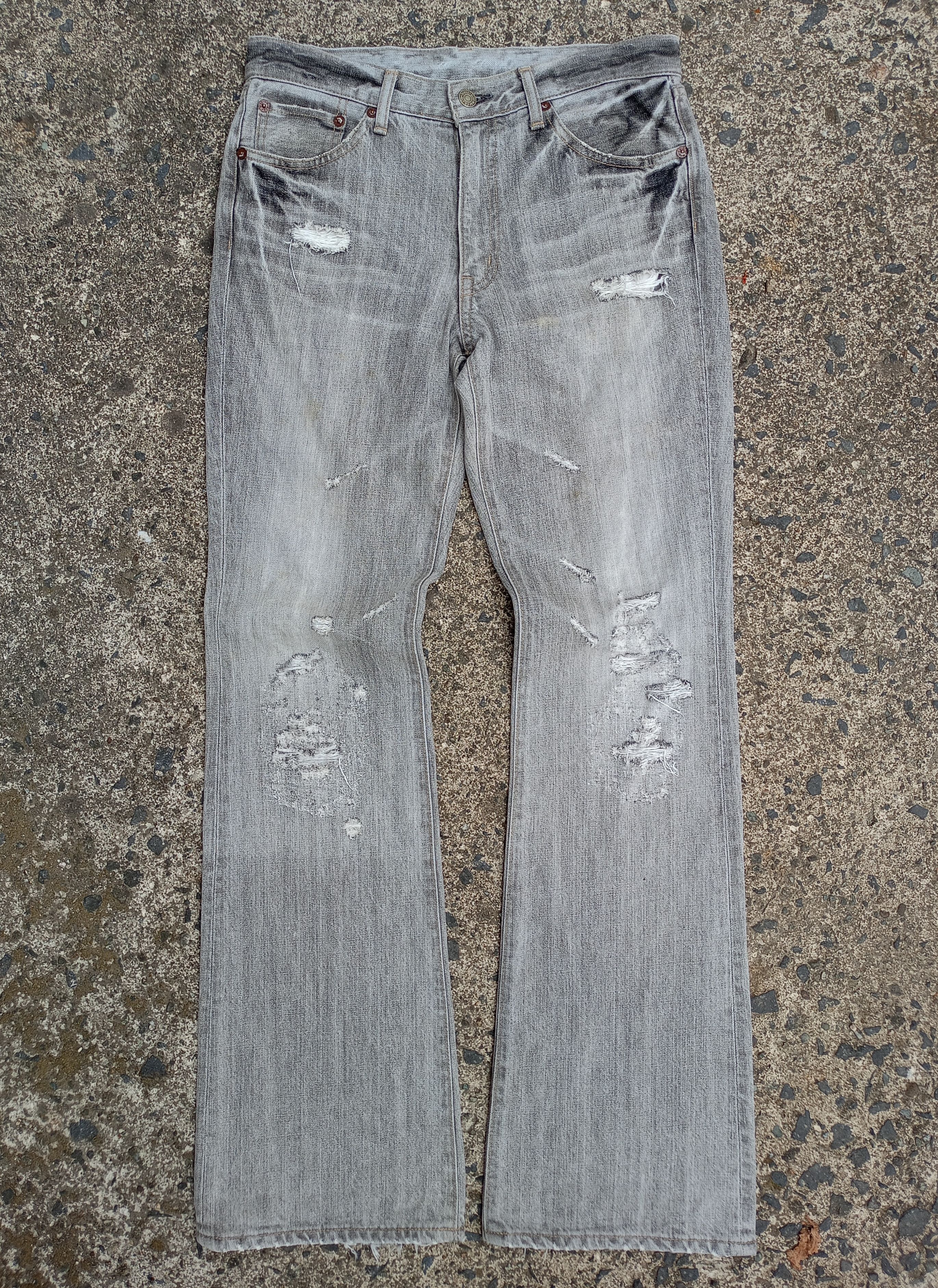 If Six Was Nine × Japanese Brand BLUE WAY FLARED DENIM PANTS Size US 30 / EU 46 - 1 Thumbnail