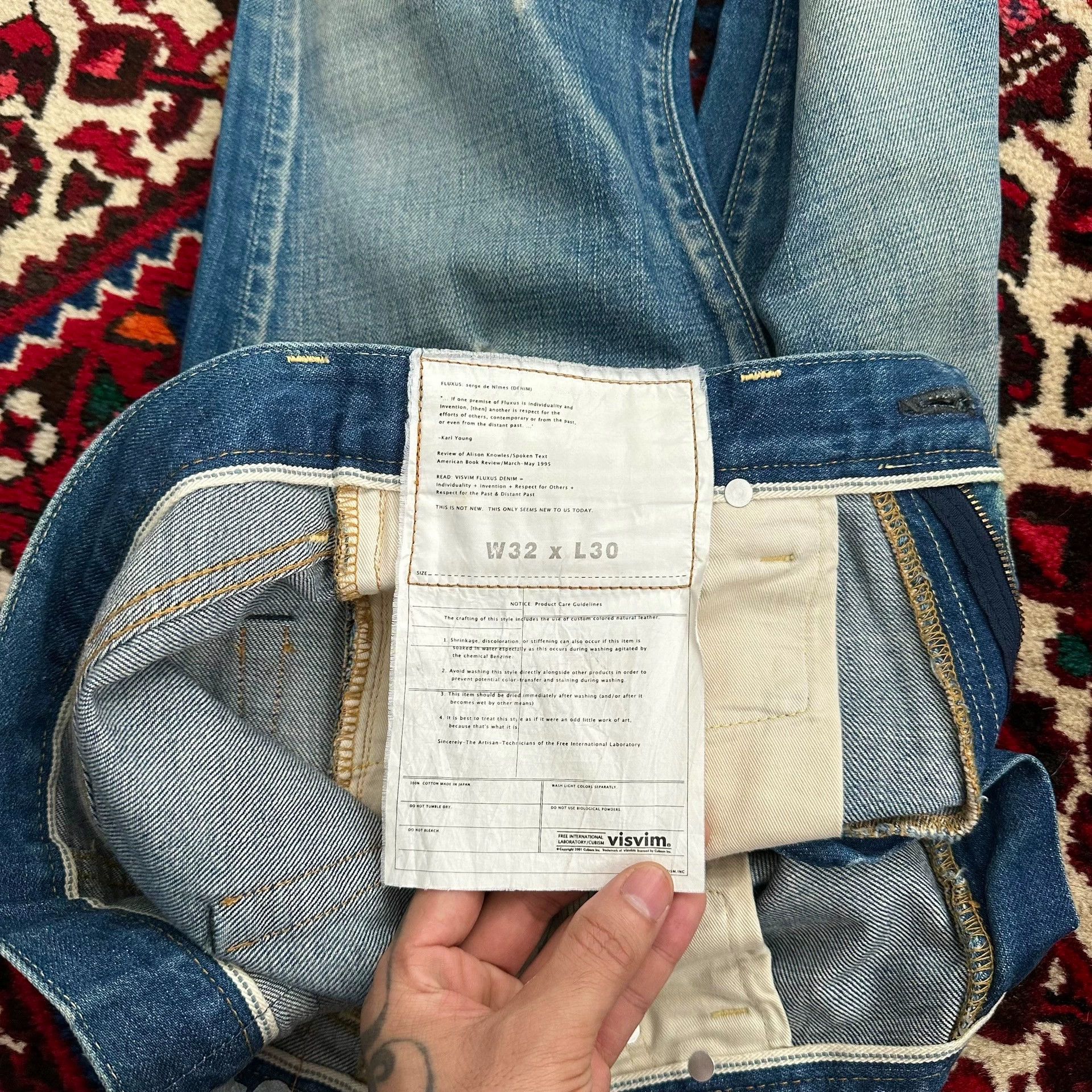 Visvim visvim 11aw 04d5 washed jeans w32l30 9/10+ Size US 32 / EU 48 - 7 Thumbnail