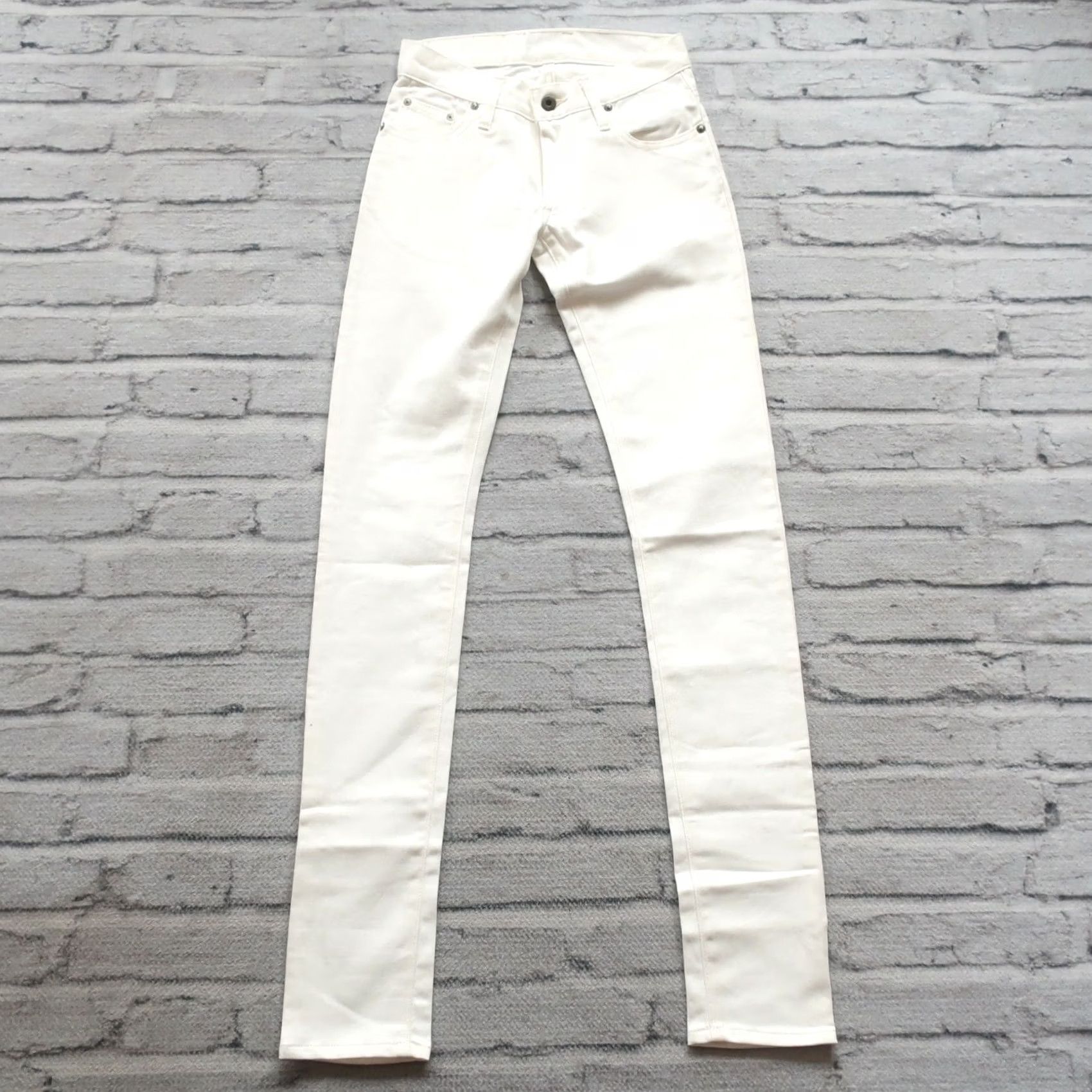 3sixteen 3sixteen 577BSP Womens Denim Jeans Skinny White 25 x 34 Jeans Womens Skinny White 25 34 Size 42" / US 20 - 3 Thumbnail