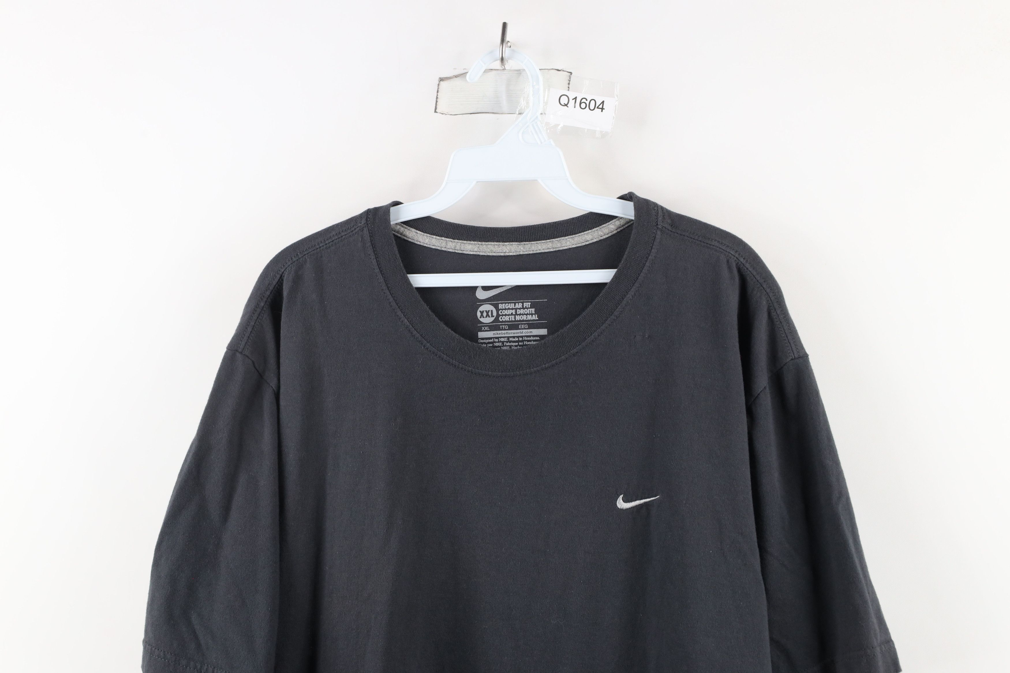 Nike × Vintage Vintage Nike Travis Scott Mini Swoosh T-Shirt Charcoal Gray Size US XXL / EU 58 / 5 - 2 Thumbnail