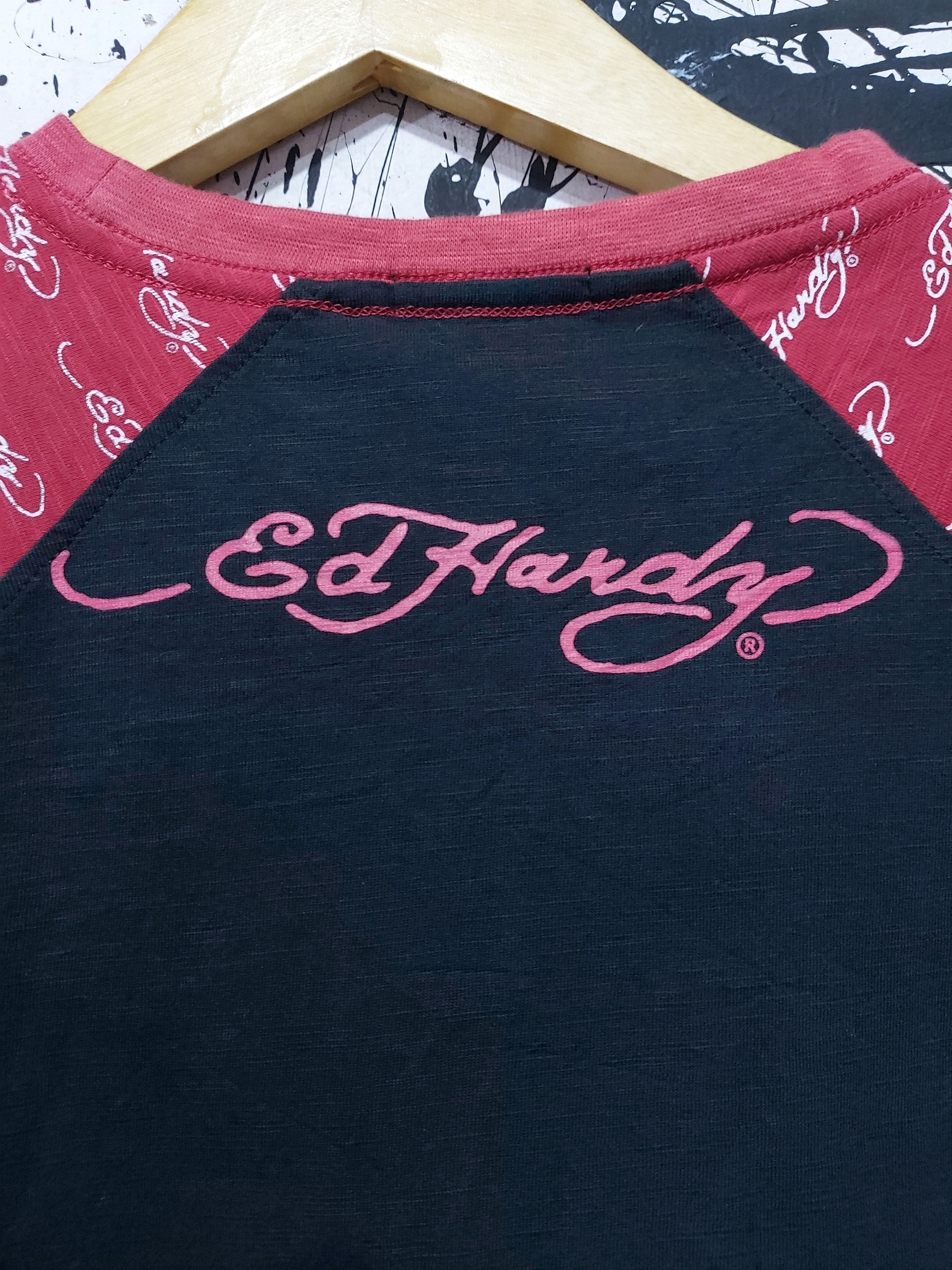 Christian Audigier × Ed Hardy 2000'S ED HARDY POCKET Y2K SHIRT Size US L / EU 52-54 / 3 - 4 Thumbnail