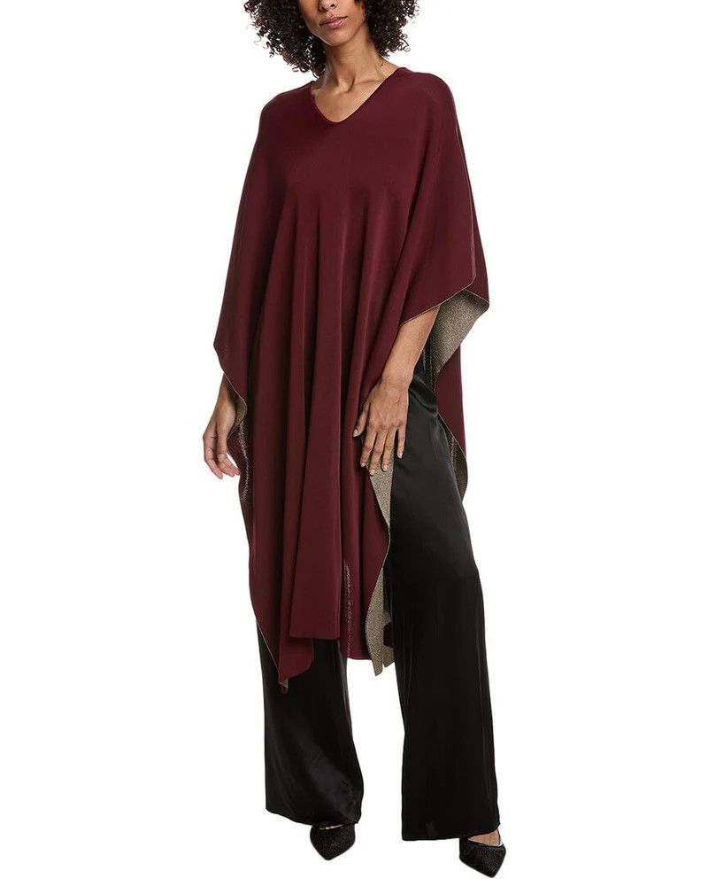 Valentino o1y0226 Size : XS / Crewneck Cloak in Burgundy Size ONE SIZE - 1 Thumbnail