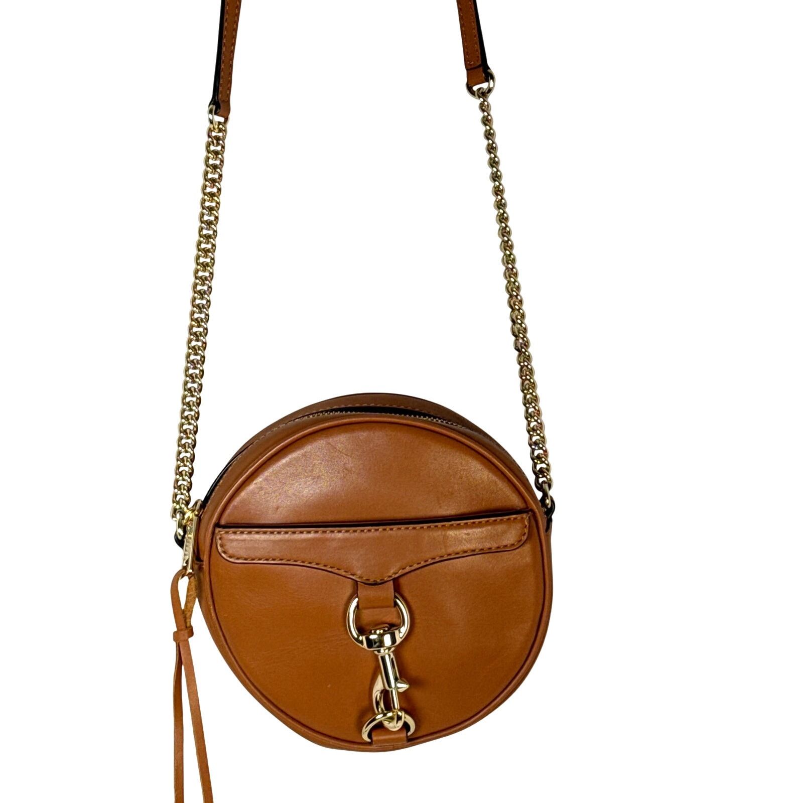 Rebecca Minkoff Vintage Rebecca Minkoff Brown Leather Round Bag w Dust Bag Size ONE SIZE - 14 Thumbnail