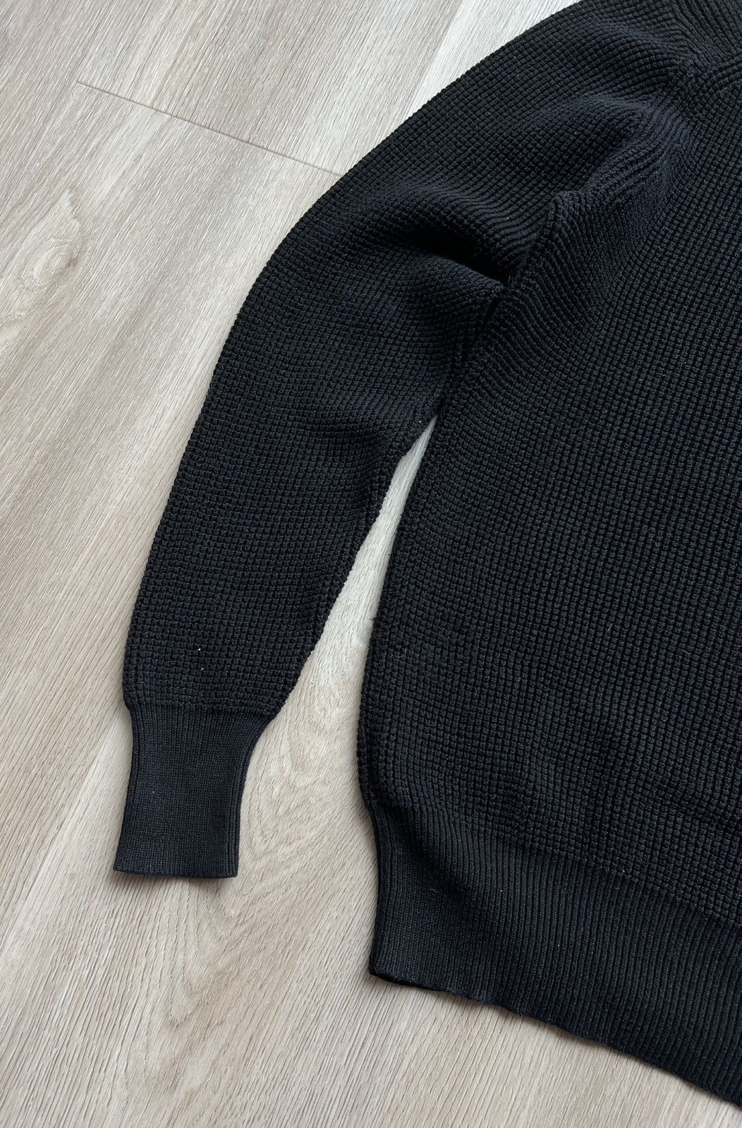 Allsaints Allsaints Trias Crew Black Knit Cotton Sweater Size US S / EU 44-46 / 1 - 10 Thumbnail
