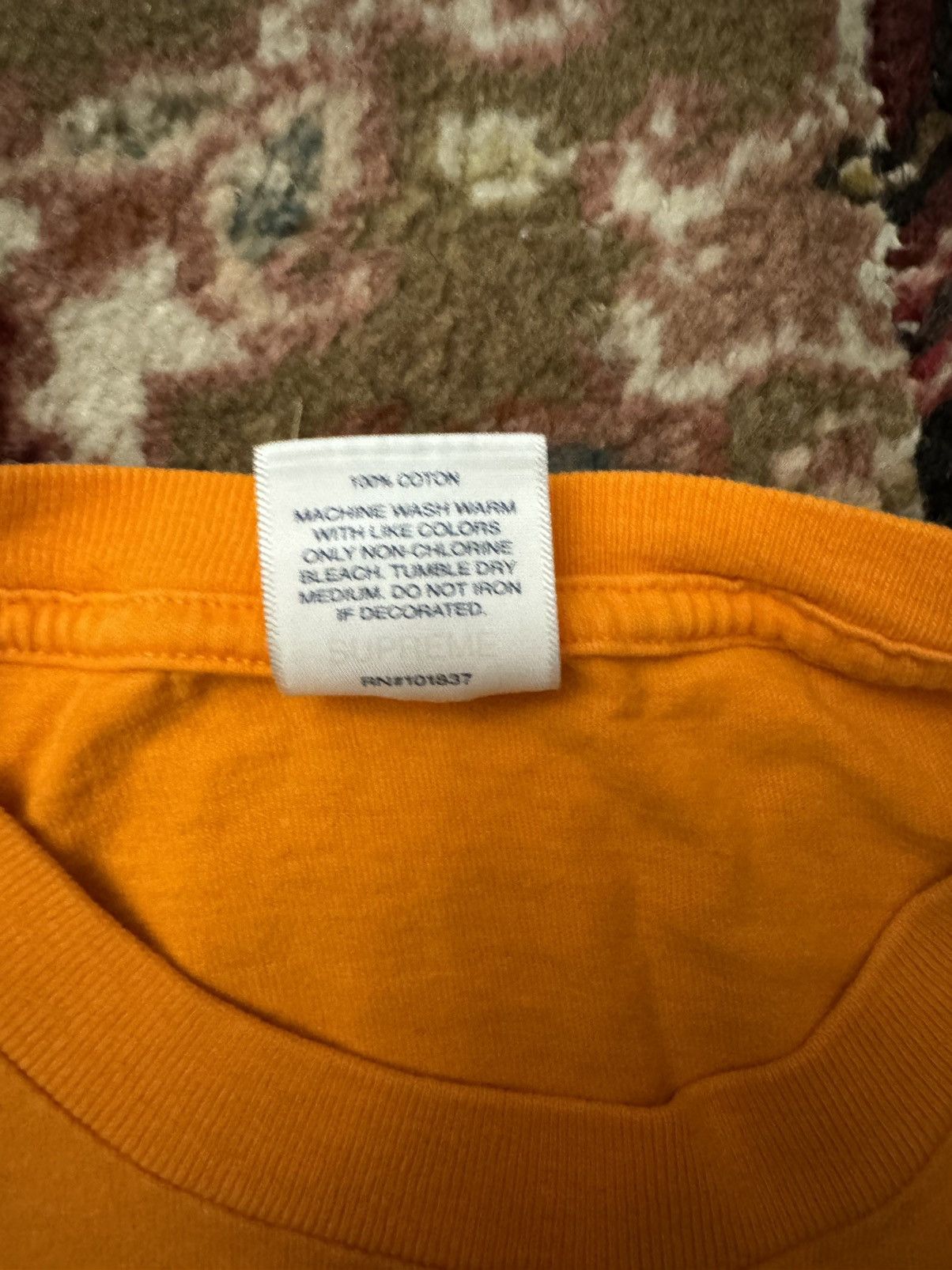 Supreme RARE- Orange Supreme Balloon Tee (Medium) Size US M / EU 48-50 / 2 - 3 Thumbnail